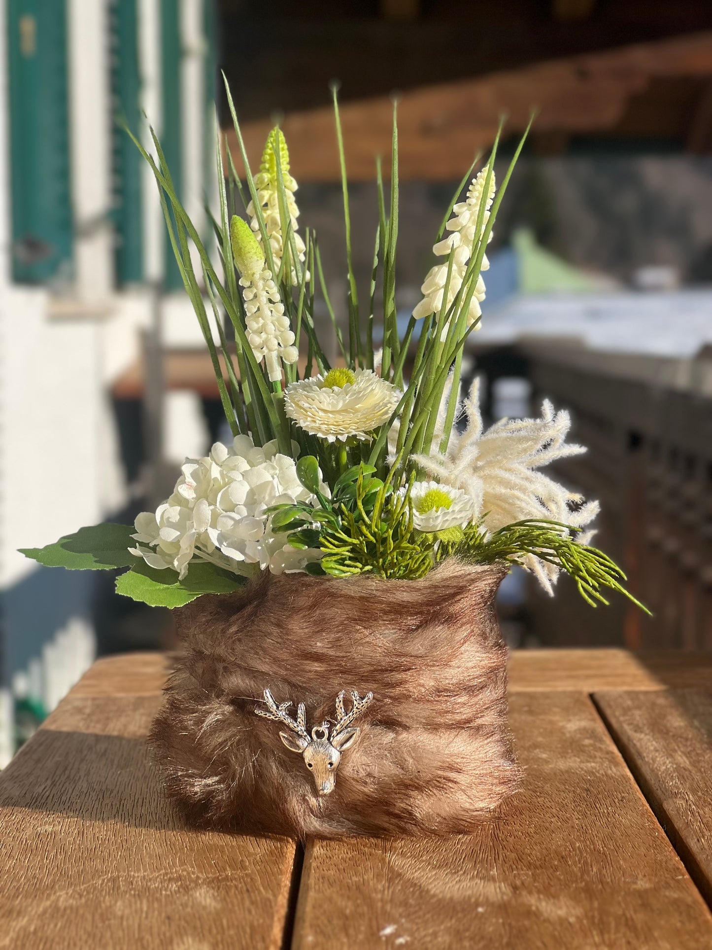 Blumentörtchen Alpenweiss