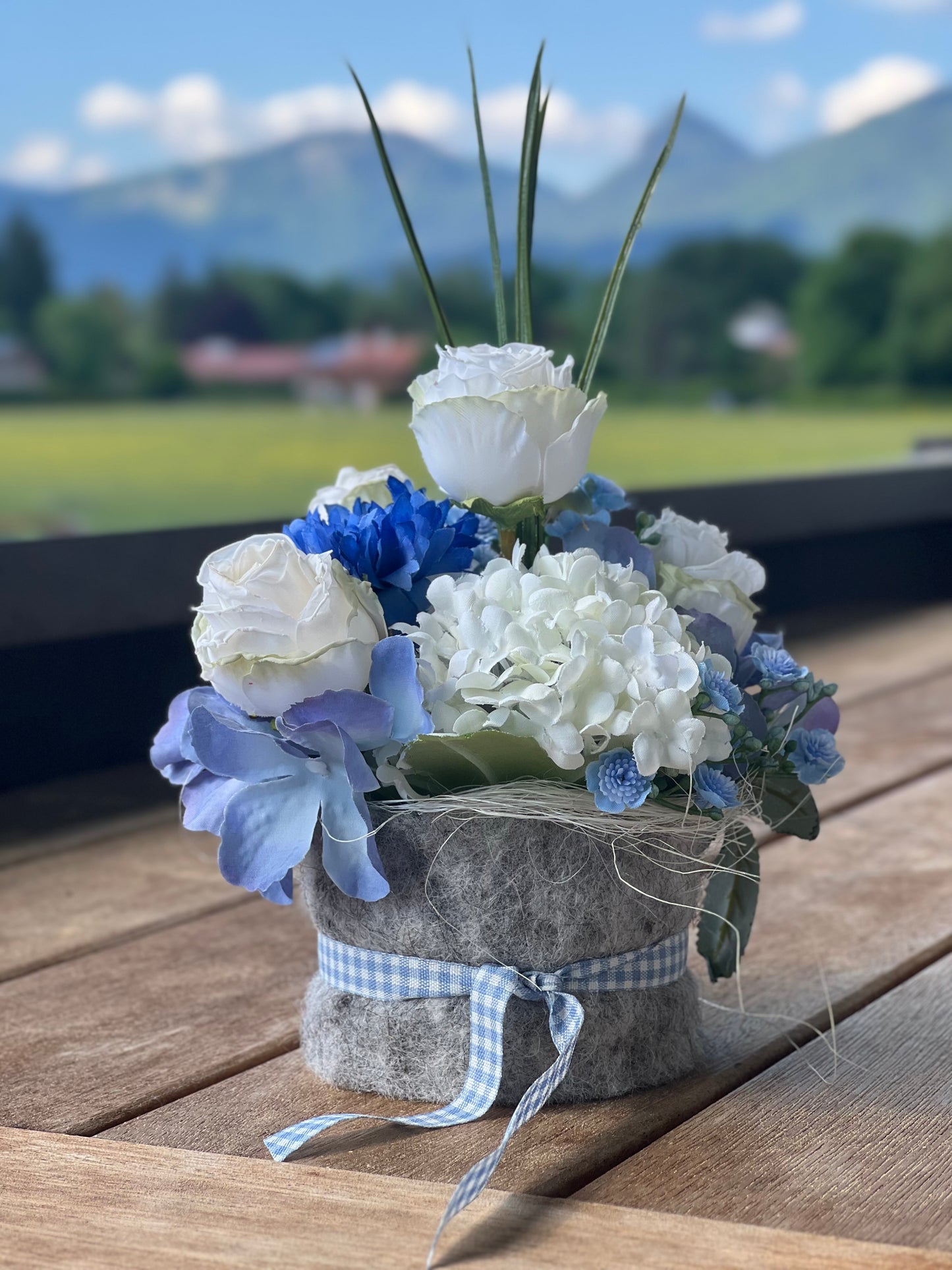 Blumentörtchen Himmelblau