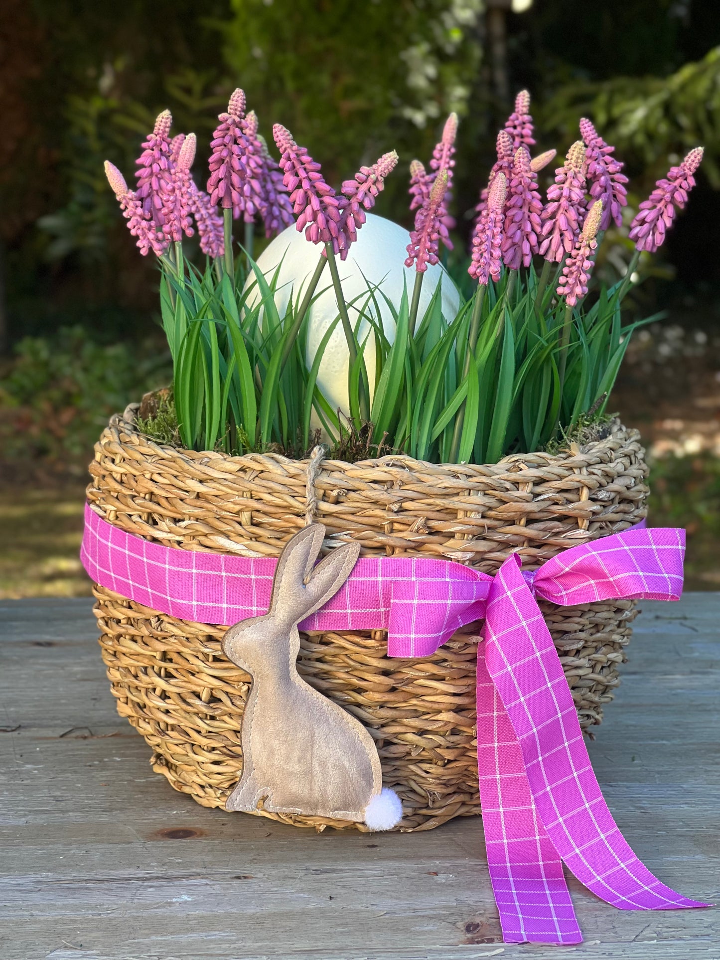 Hasenkörbchen komplett dekoriert