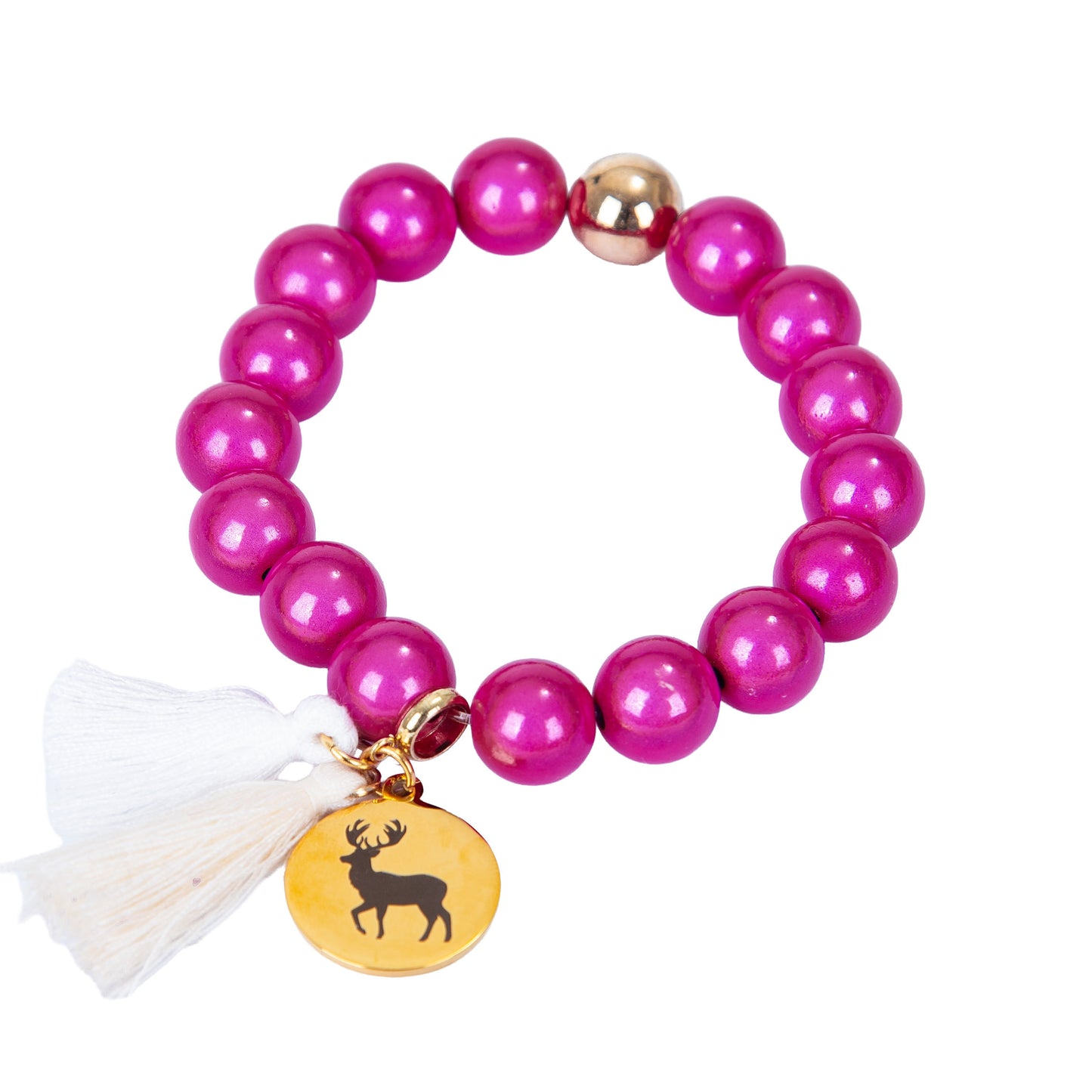 Armbänder mit 3D-Perlen - Pink