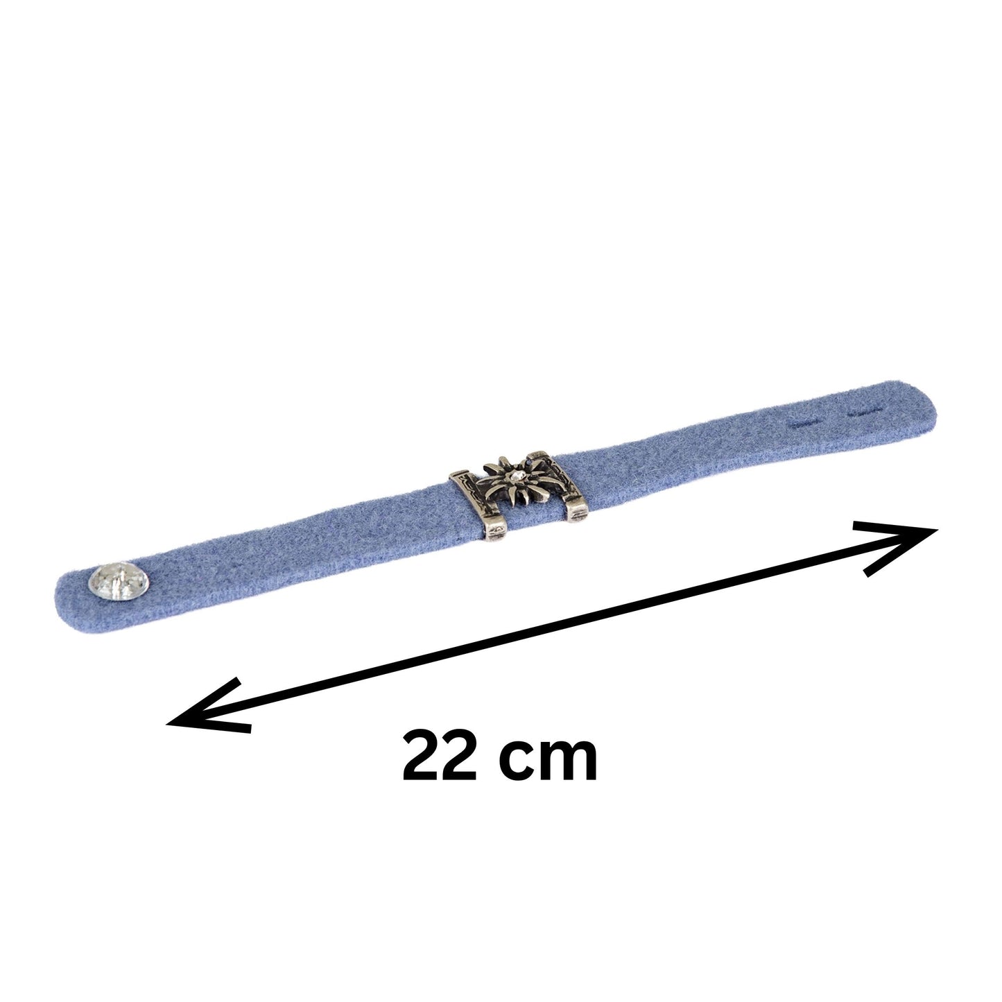 Armbänder Filz - Hellblau