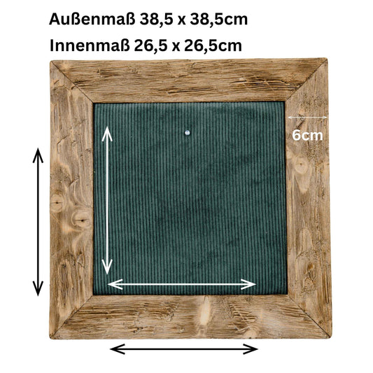 Geweihbilder Cord dunkelgrün