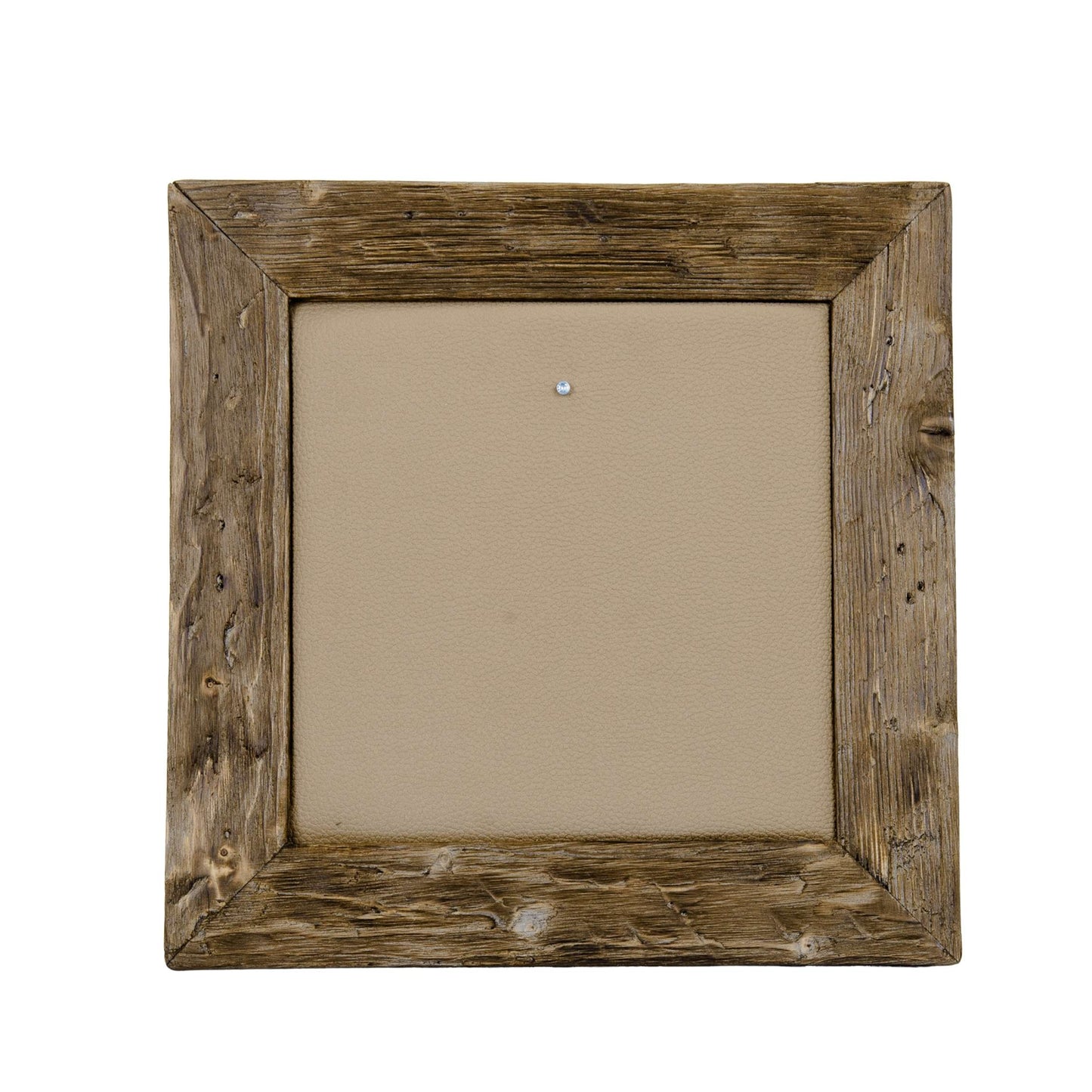 Geweihbilder Leder beige - Holz hell