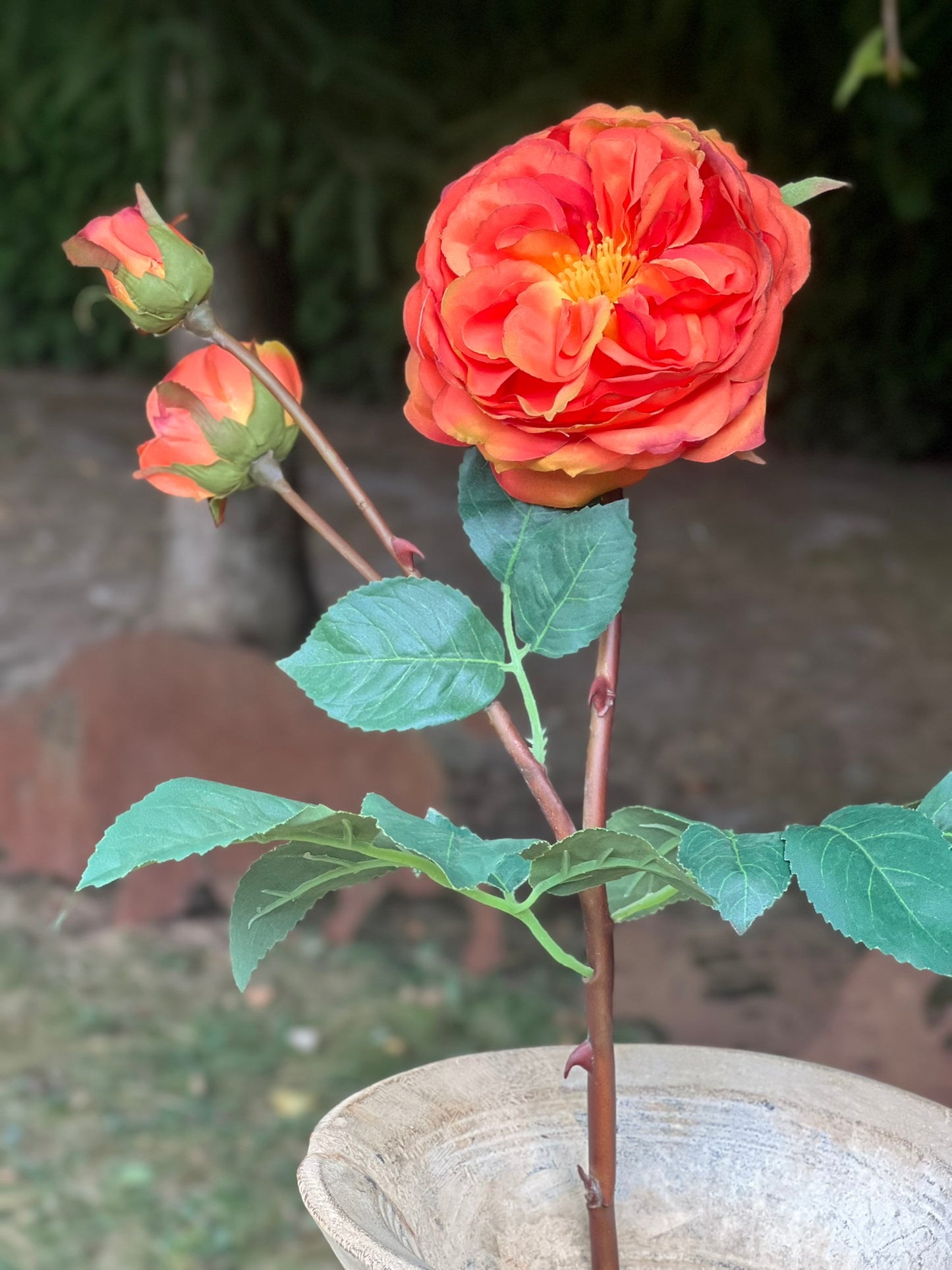 Herbstblumen & Zweige täuschend echt