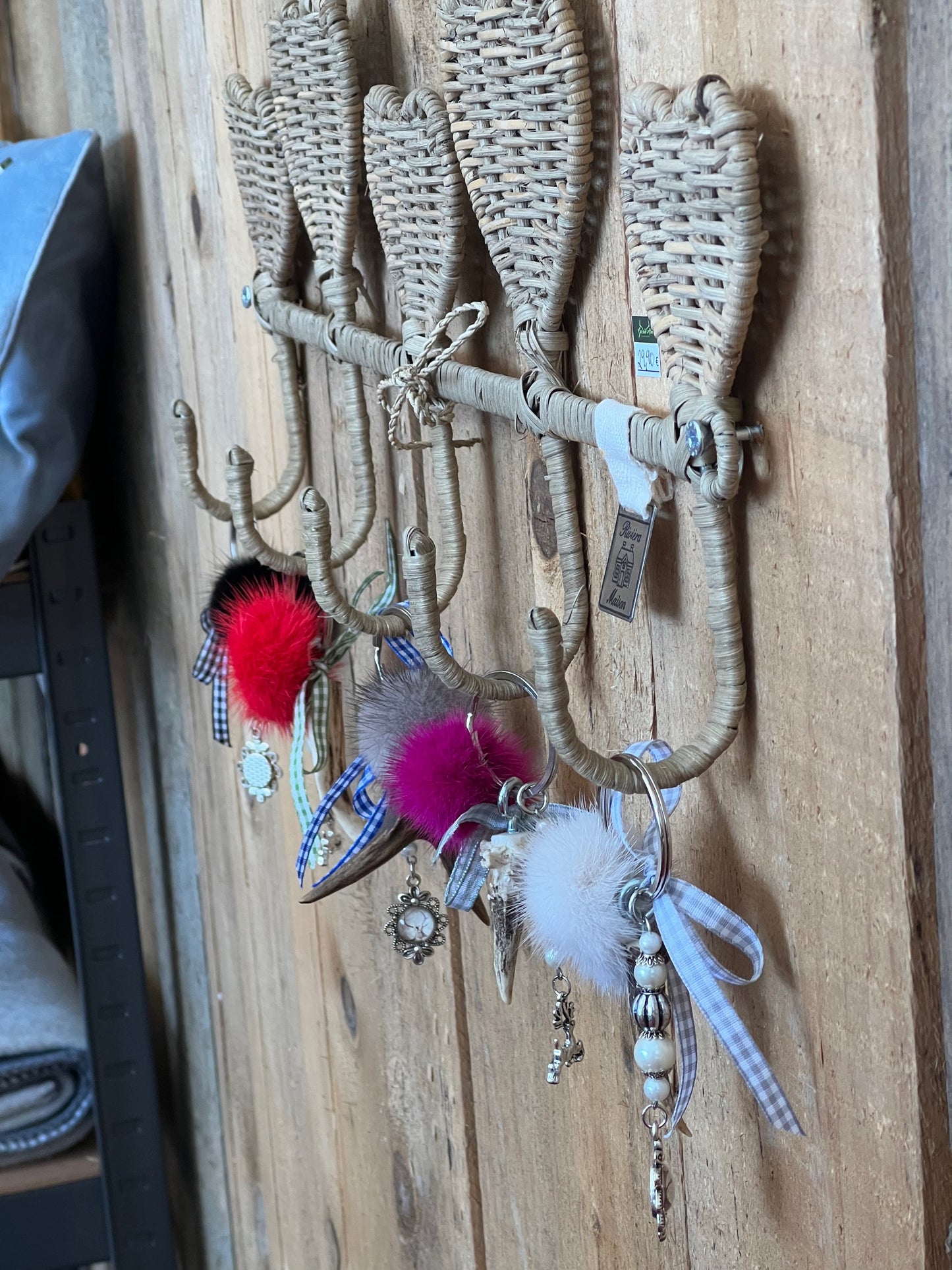 Garderobe aus Rattan
