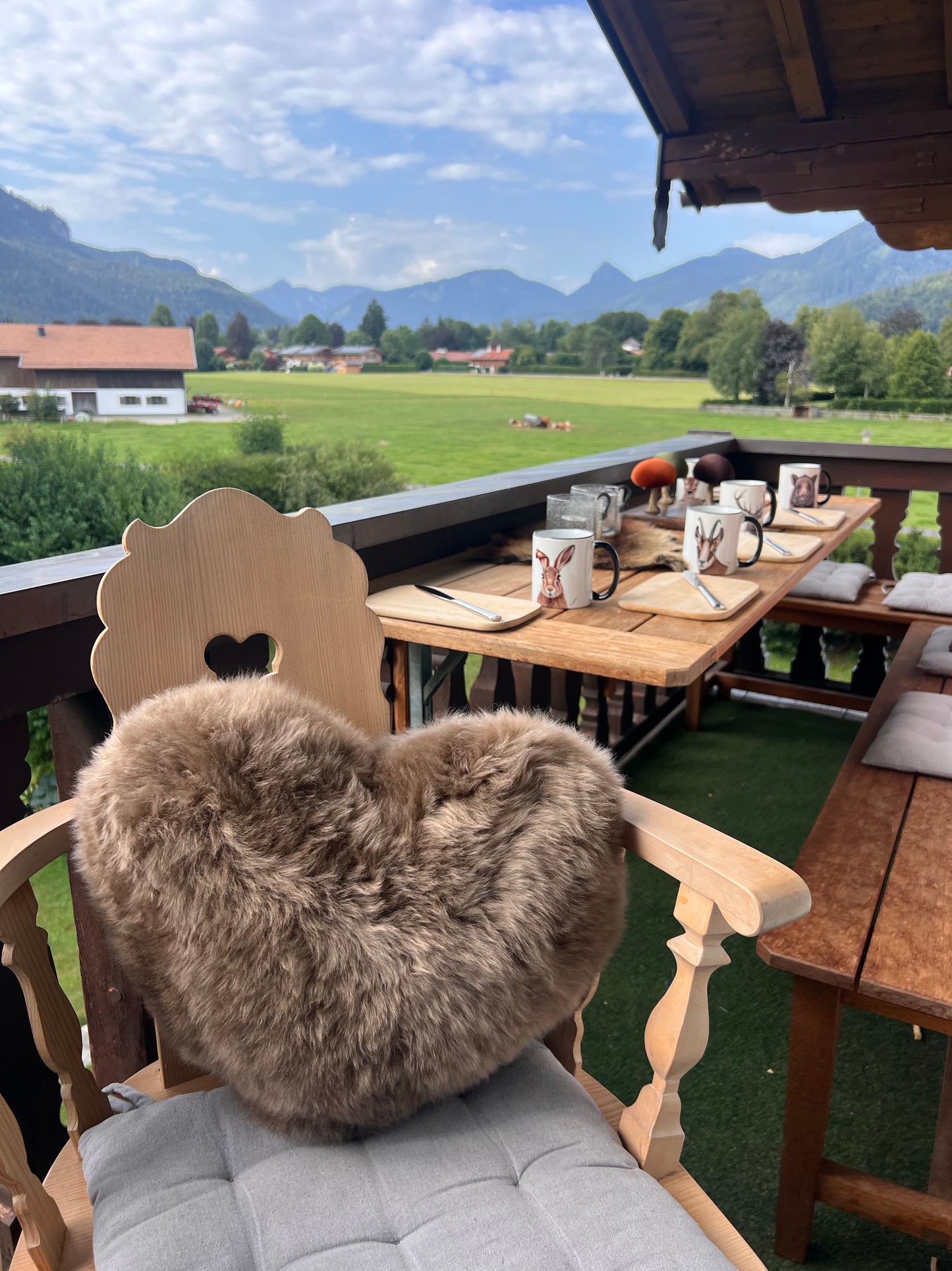Herzkissen aus Lammfell