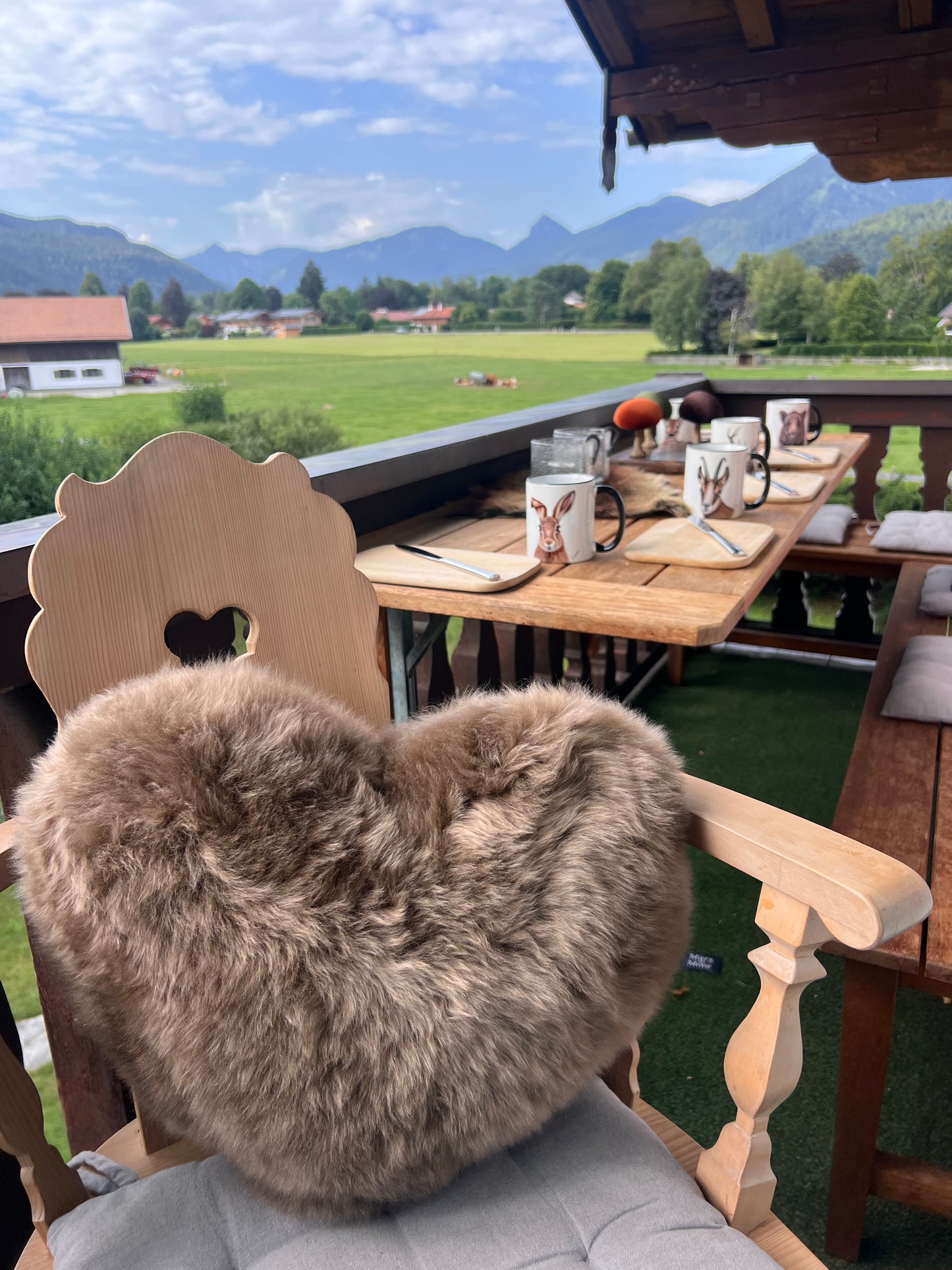 Herzkissen aus Lammfell