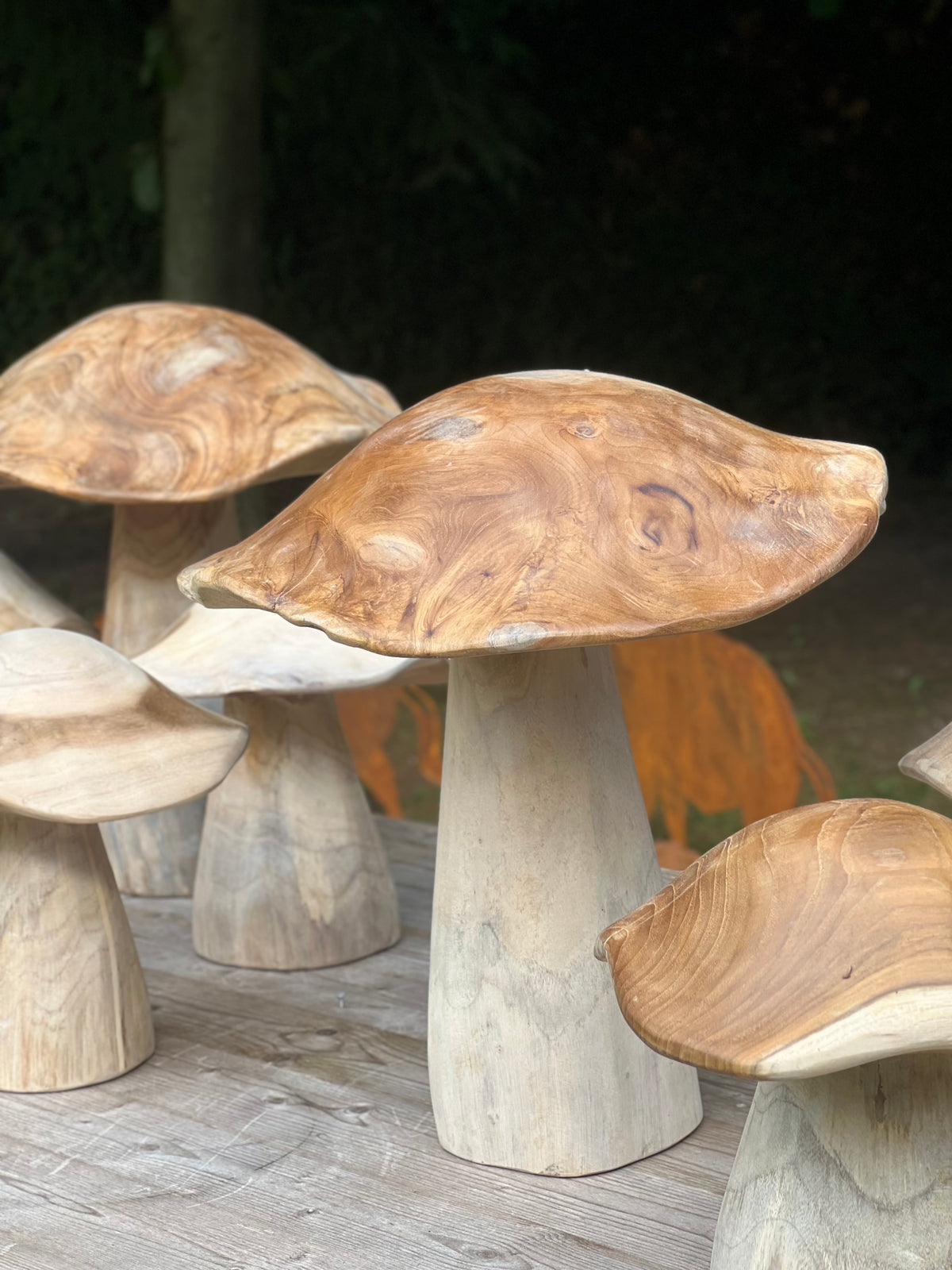 Pilz aus Massivholz