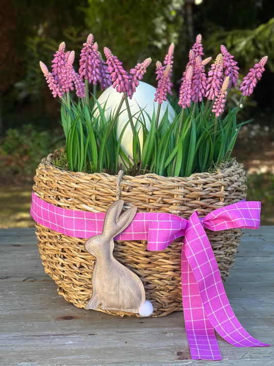 Hasenkörbchen komplett dekoriert