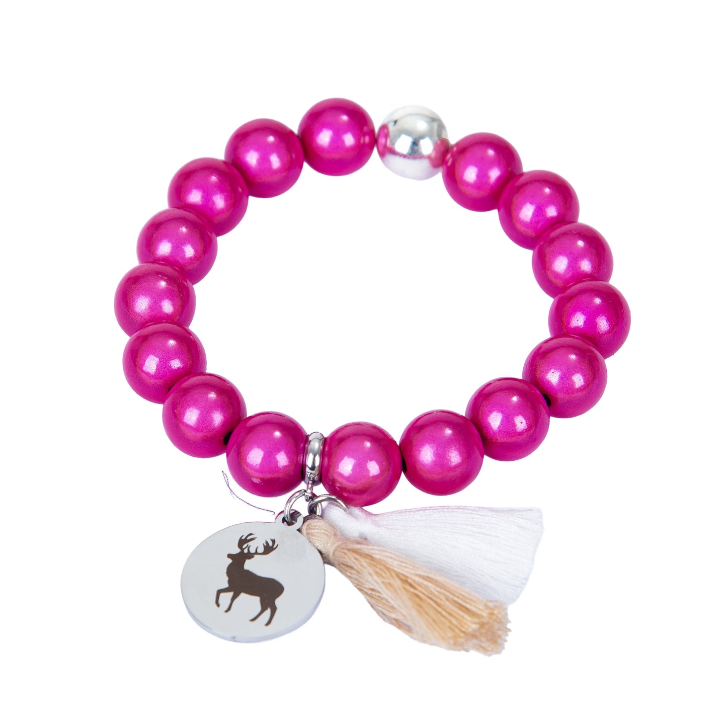 Armbänder mit 3D-Perlen - Pink