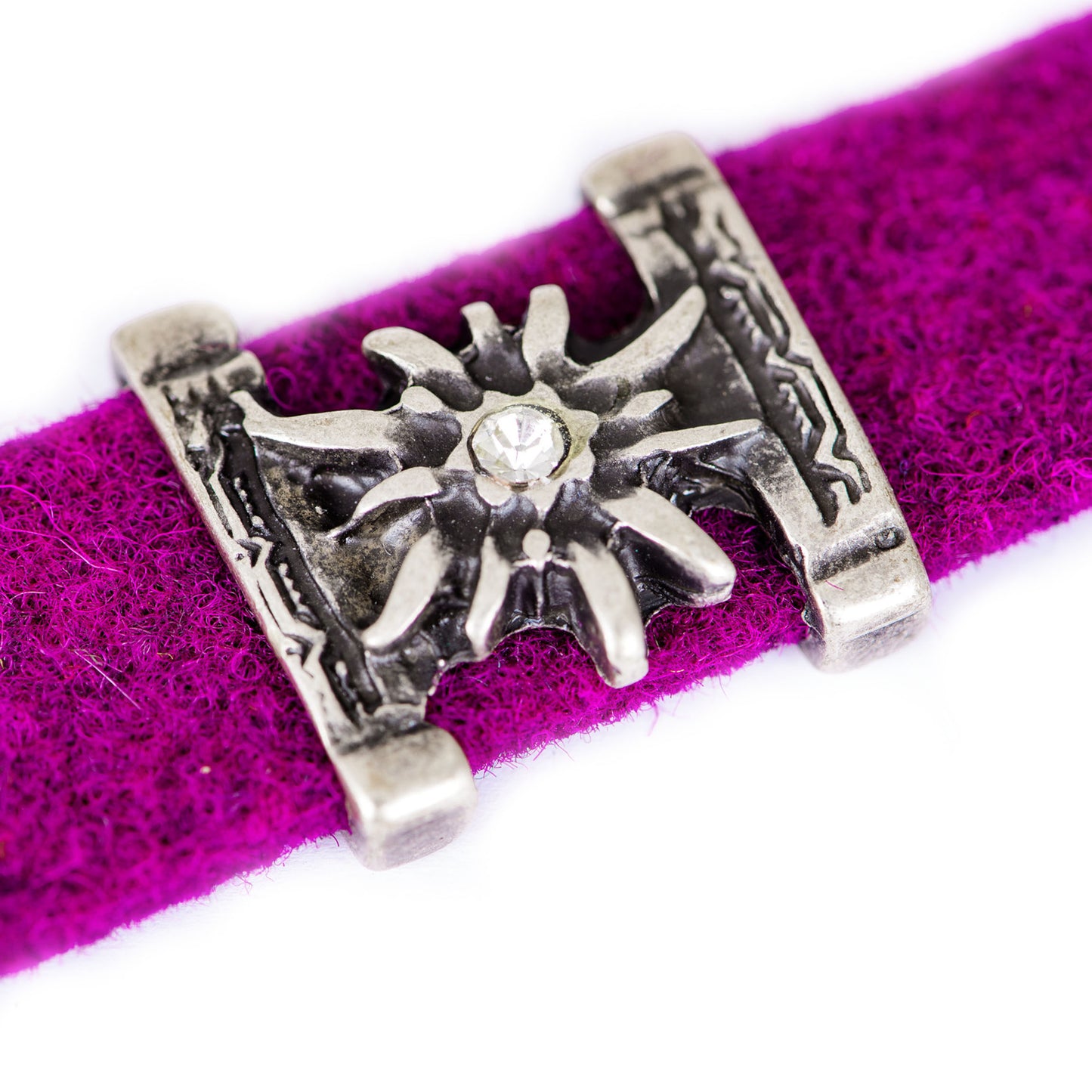 Armbänder Filz - Weinrot