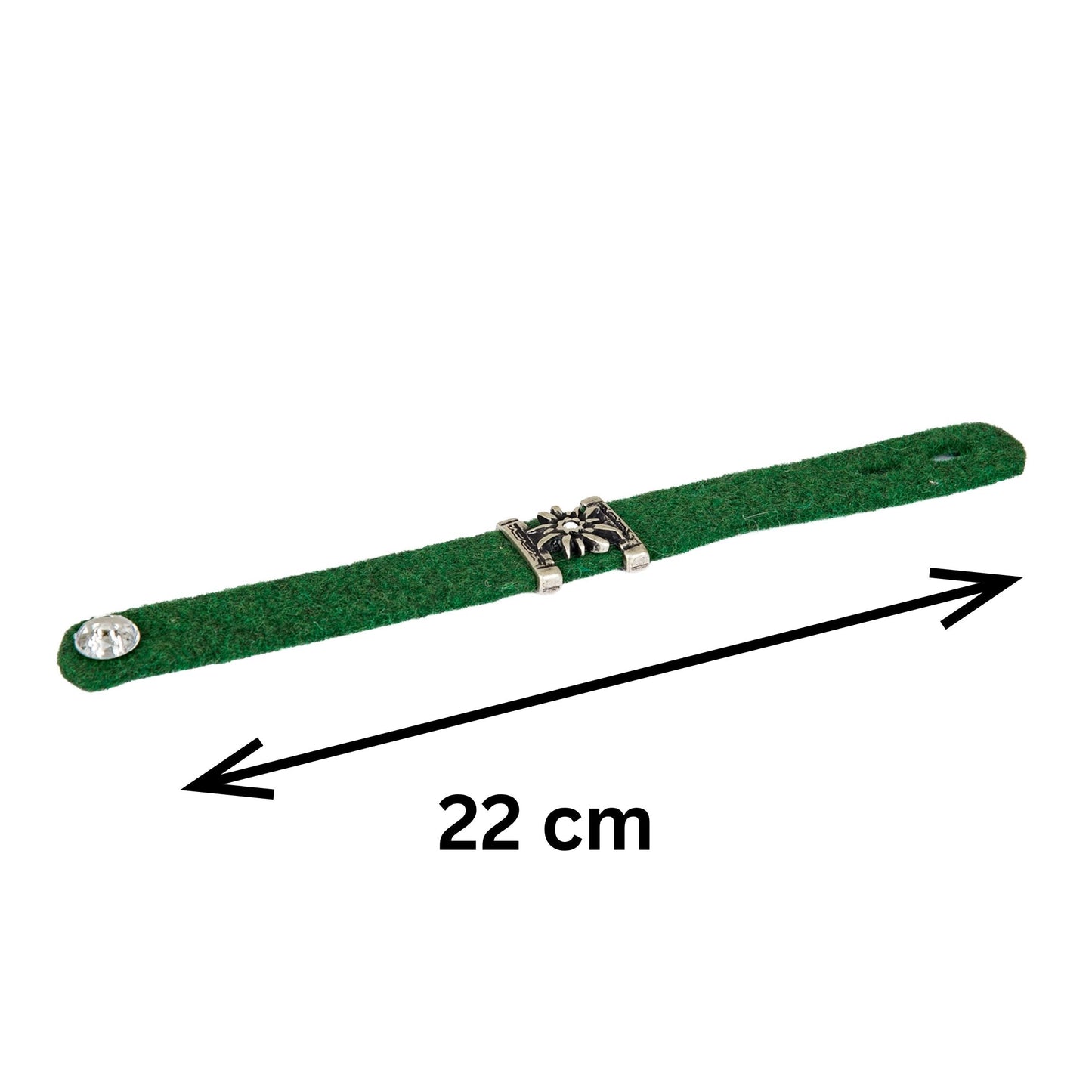 Armbänder Filz - Dunkelgrün