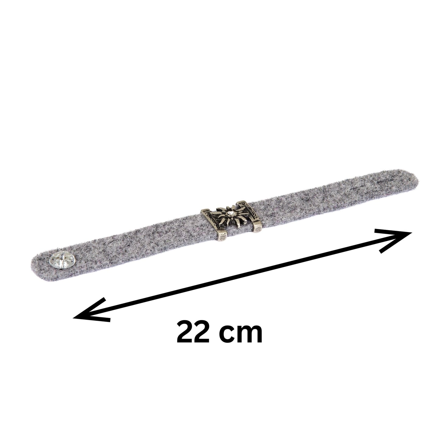 Armbänder Filz - Hellgrau