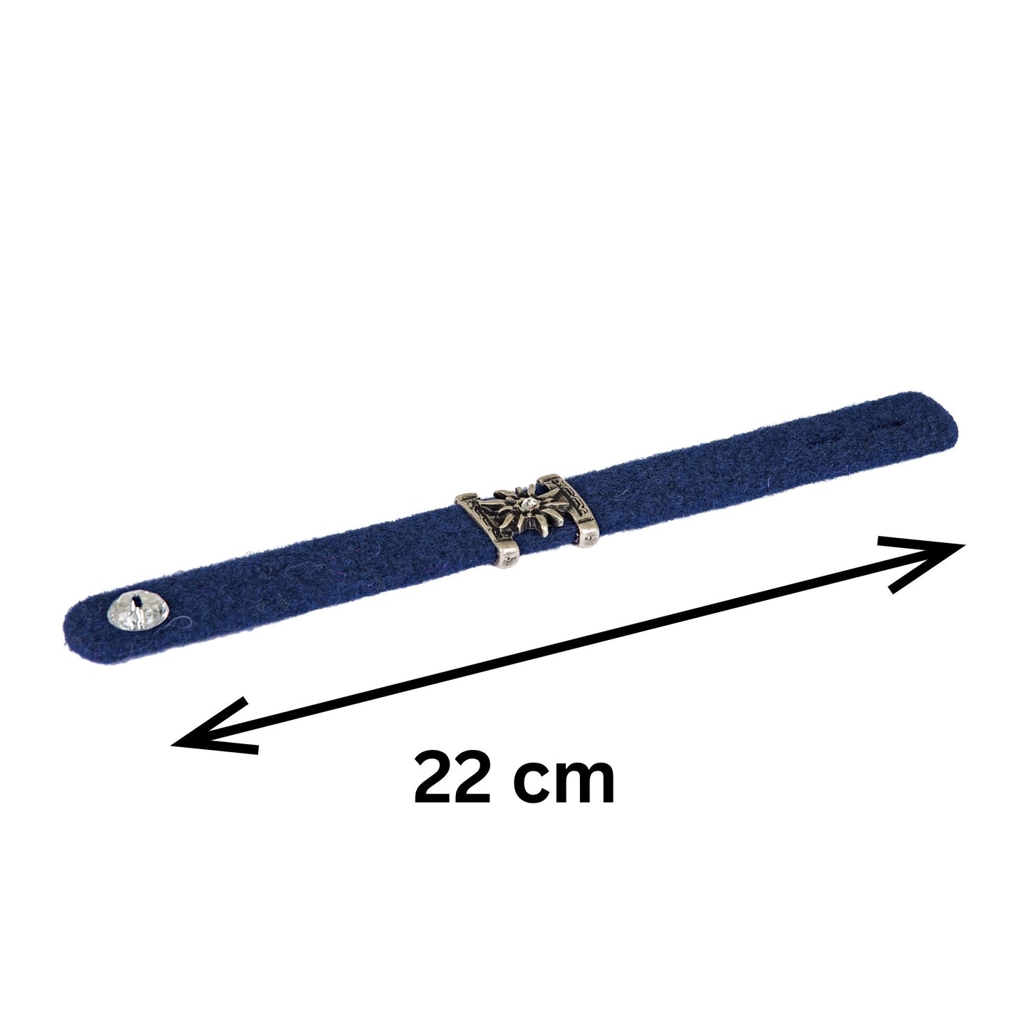 Armbänder Filz - Dunkelblau