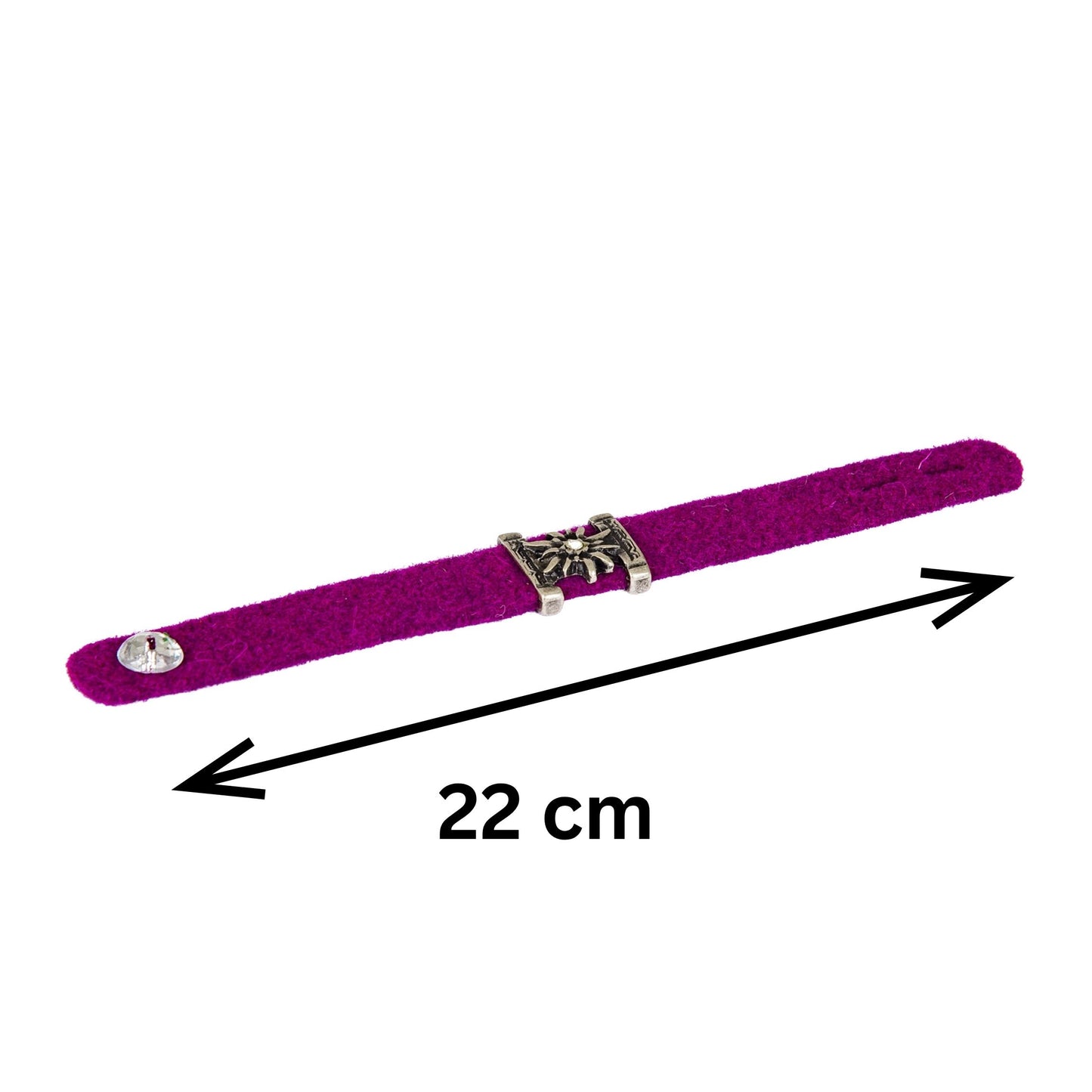 Armbänder Filz - Weinrot