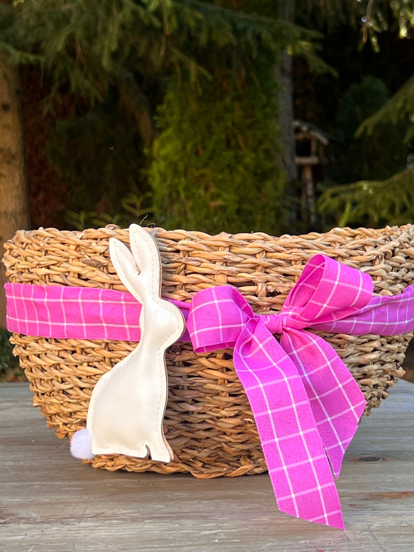 Hasenkörbchen mit Schleife