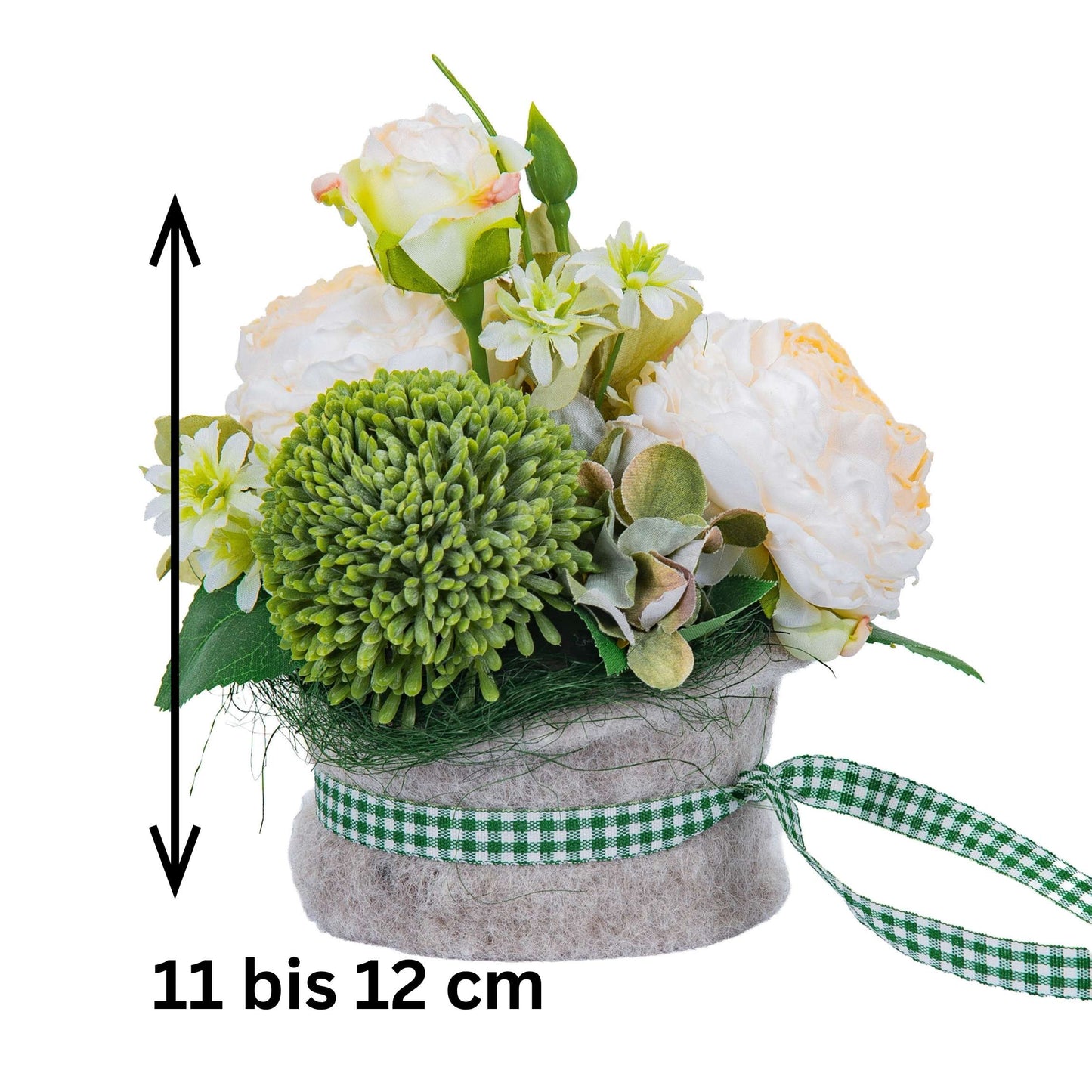 Blumengesteck Alpenweiß