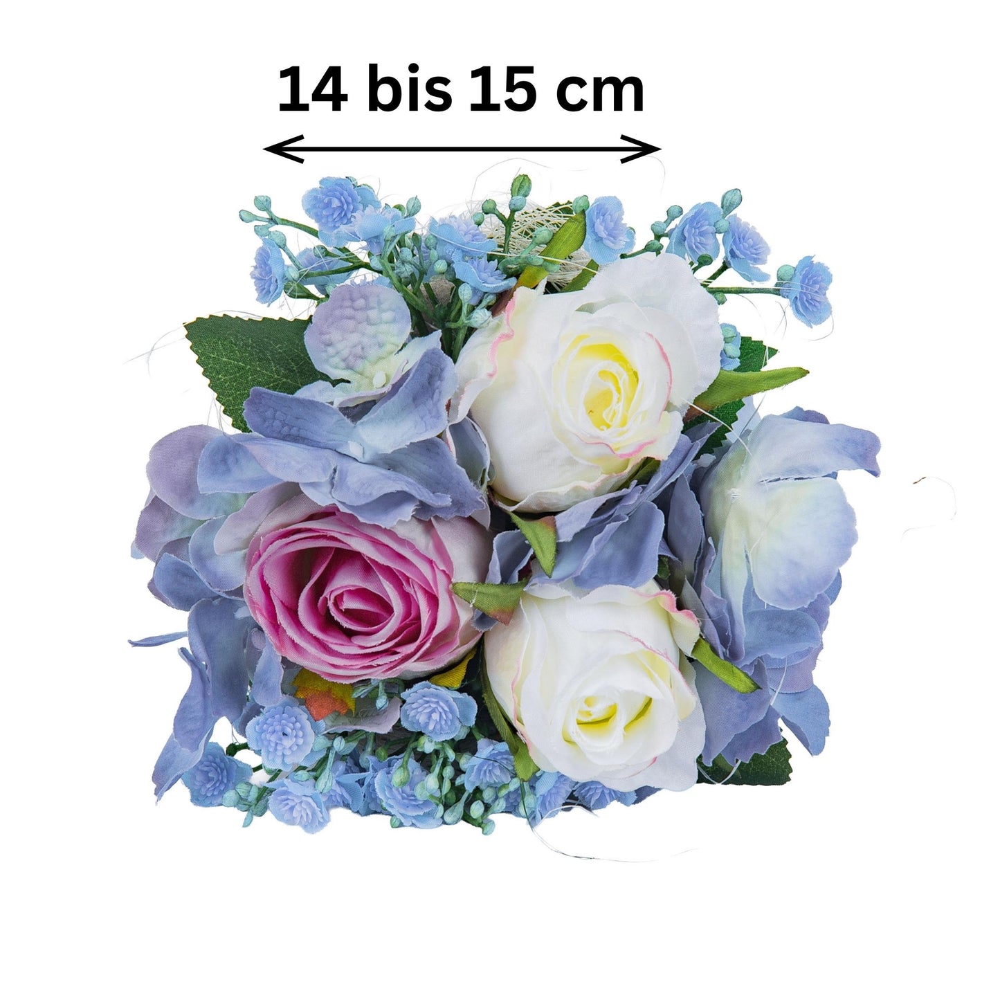 Blumengesteck Himmelblau