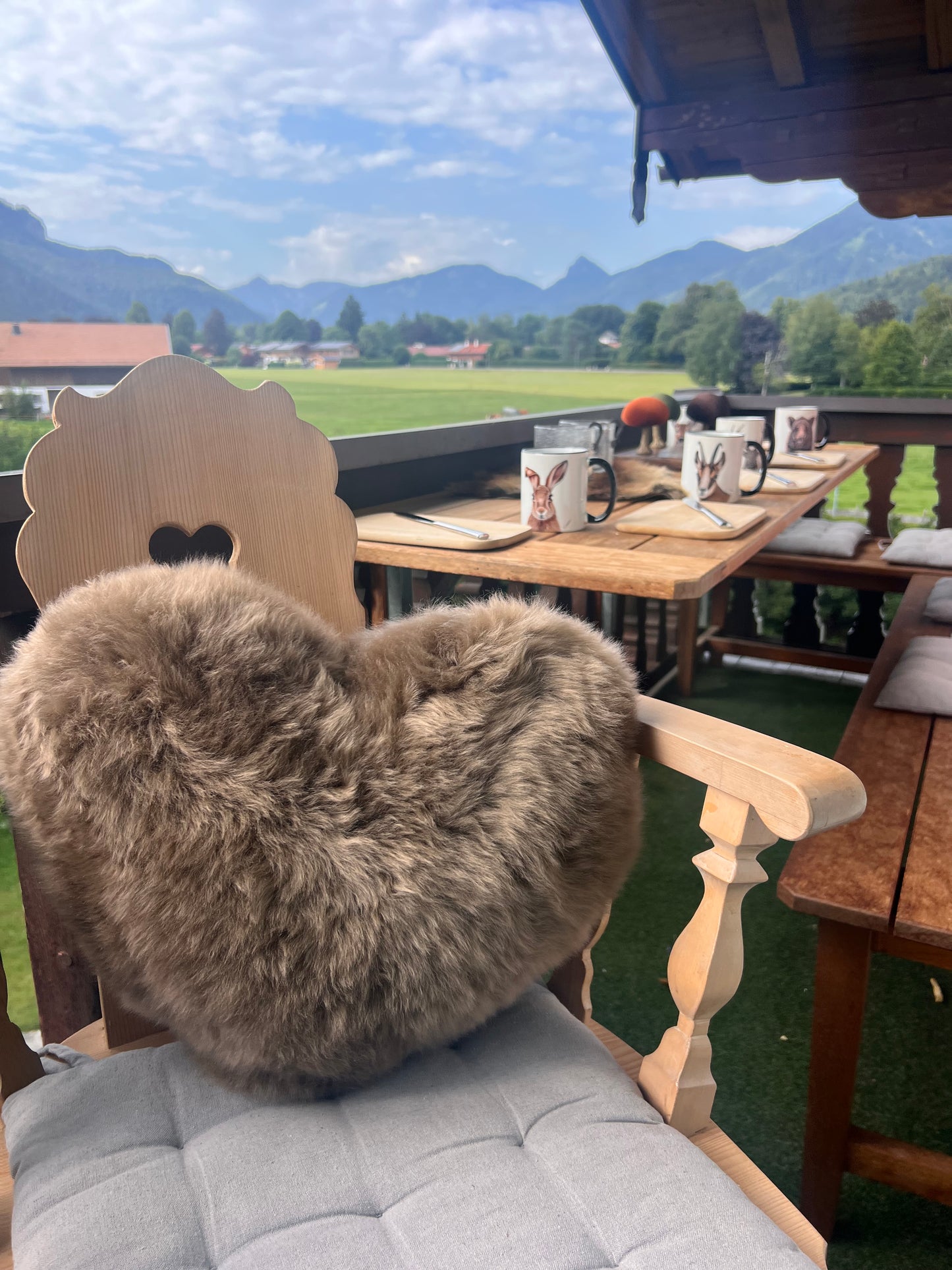 Herzkissen aus Lammfell