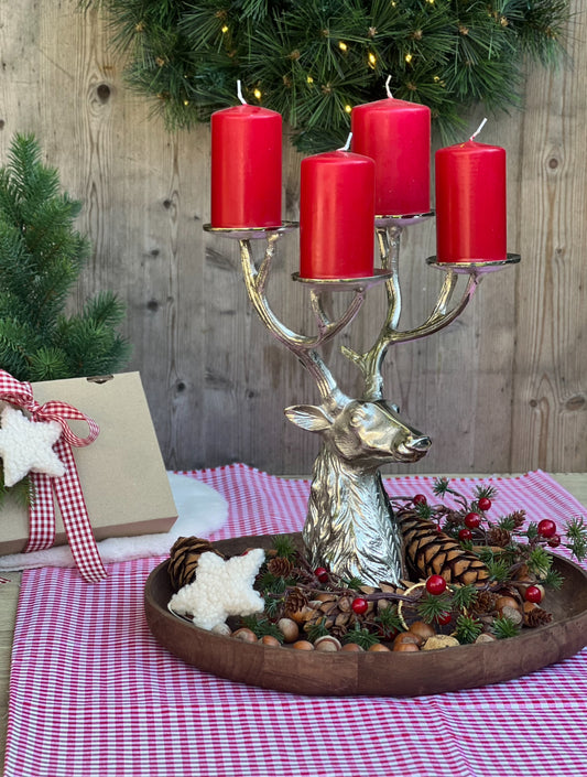 Kerzenleuchter Hirschkopf