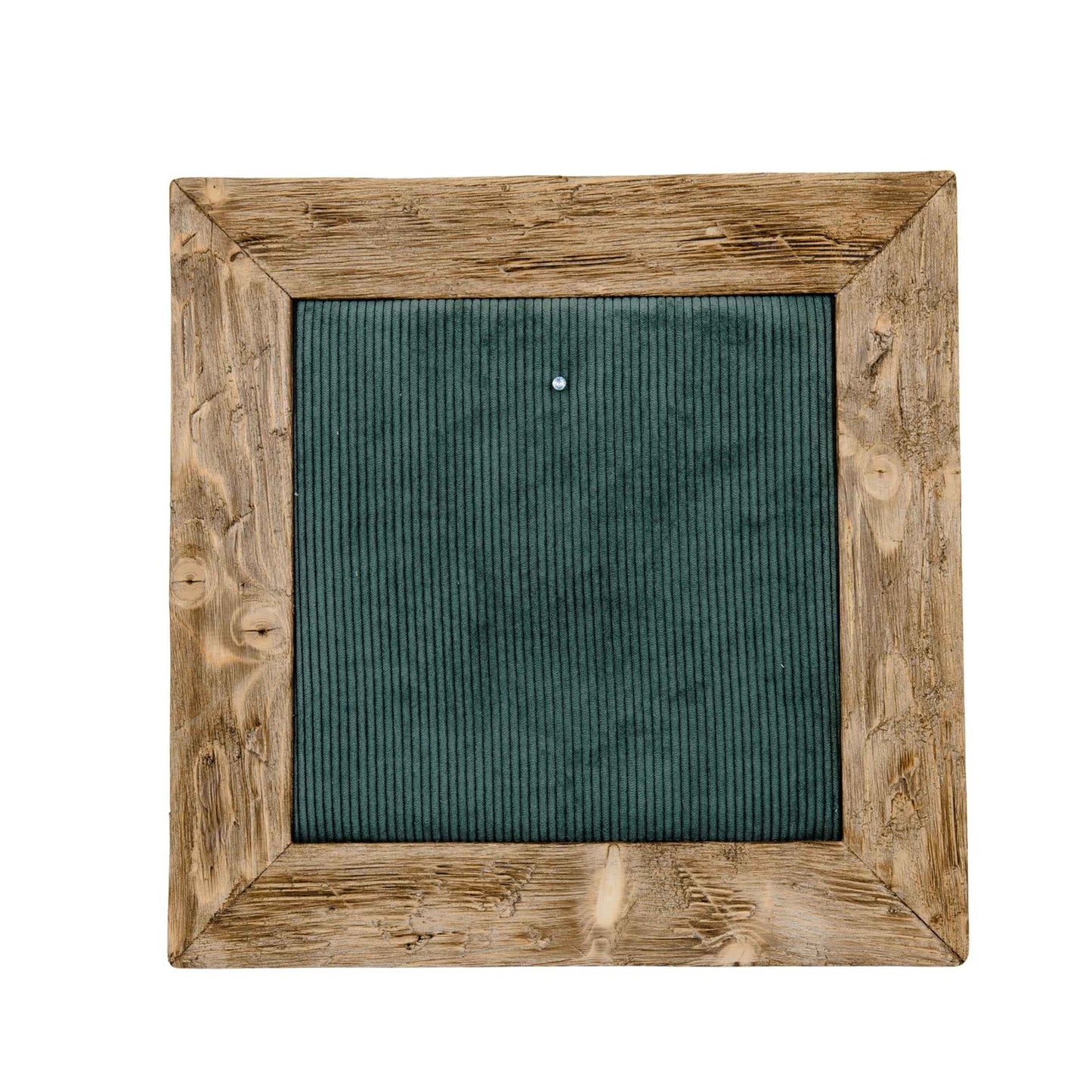 Geweihbilder Cord dunkelgrün - Holz dunkel