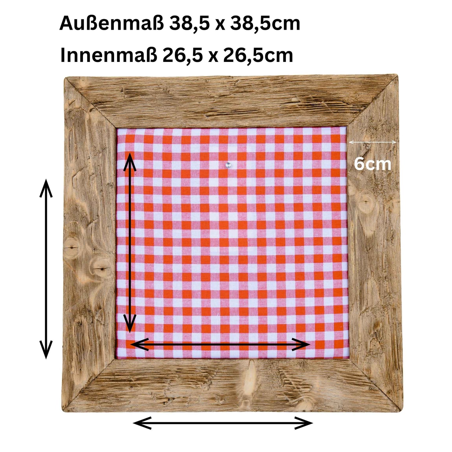 Geweihbilder rot - weiß Kariert