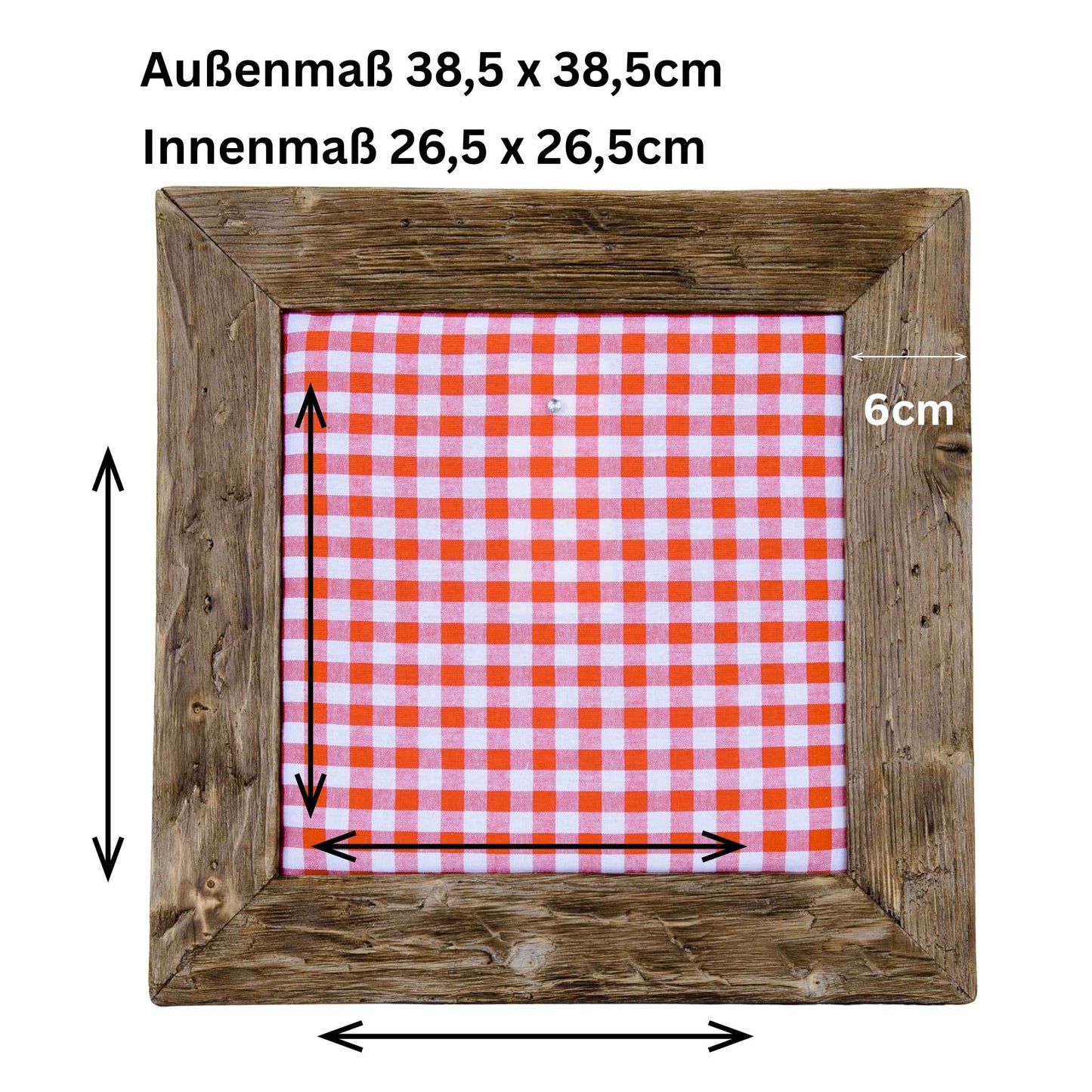 Geweihbilder rot - weiß Kariert