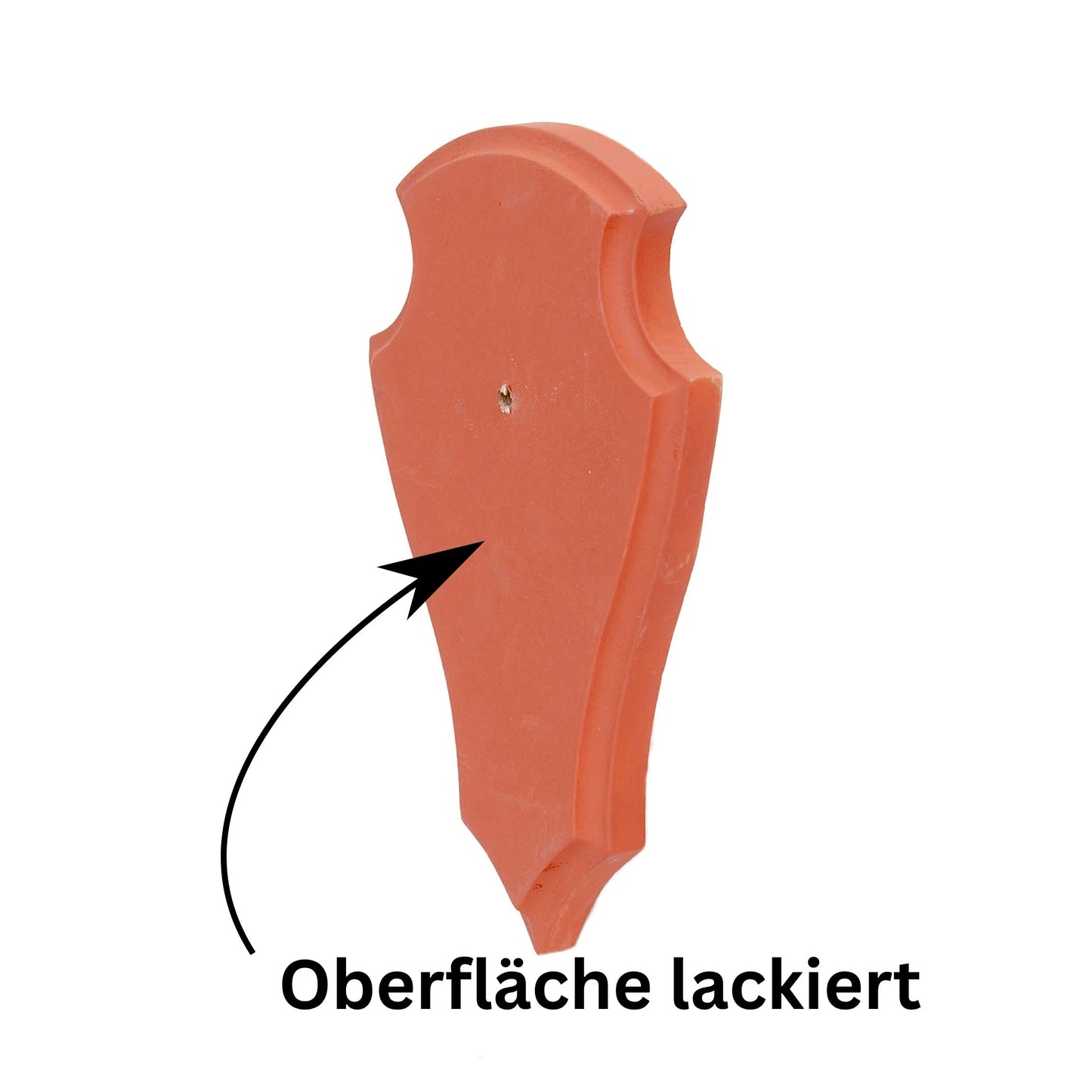 Geweihbrettchen Orange - Lackiert