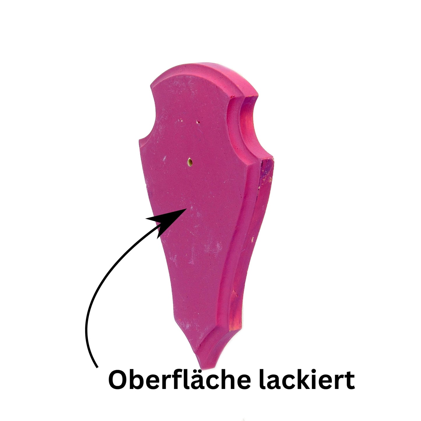 Geweihbrettchen Pink - Lackiert