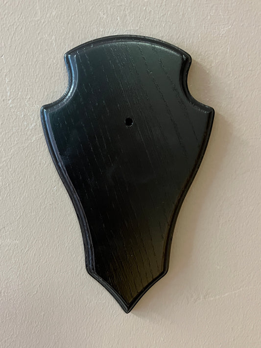 Trophäenbrett Holz DUNKEL 13cm x 21 cm