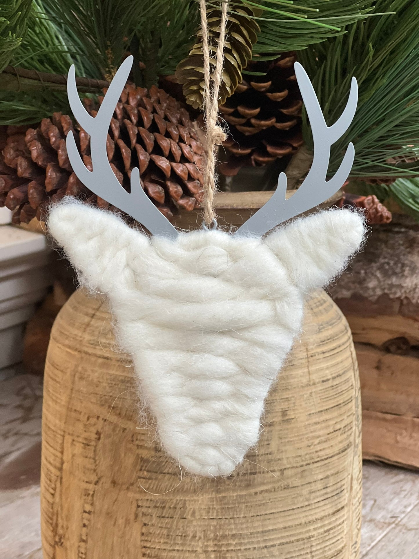 Hirschkopf 2er Set zum aufhängen