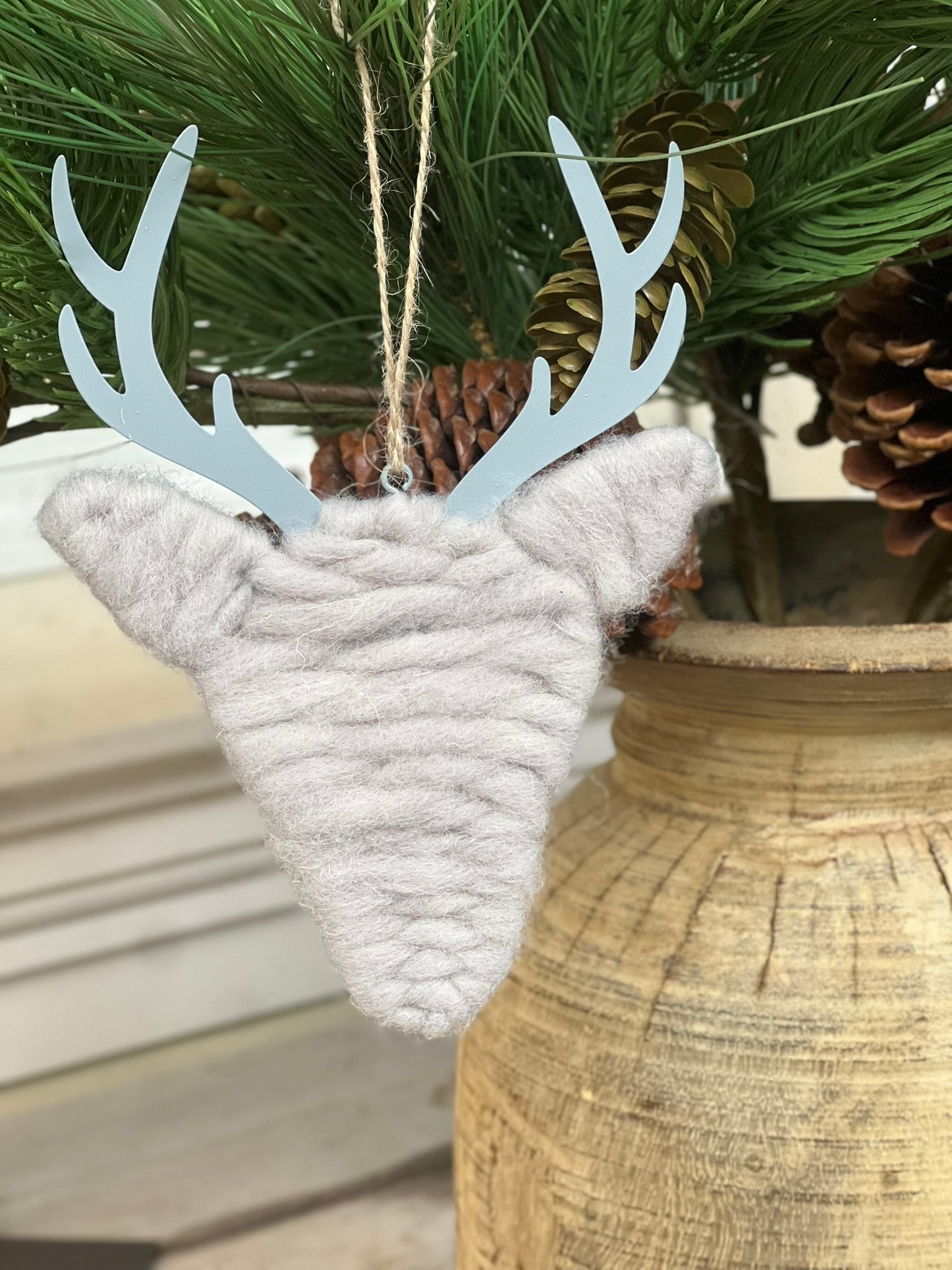 Hirschkopf 2er Set zum aufhängen