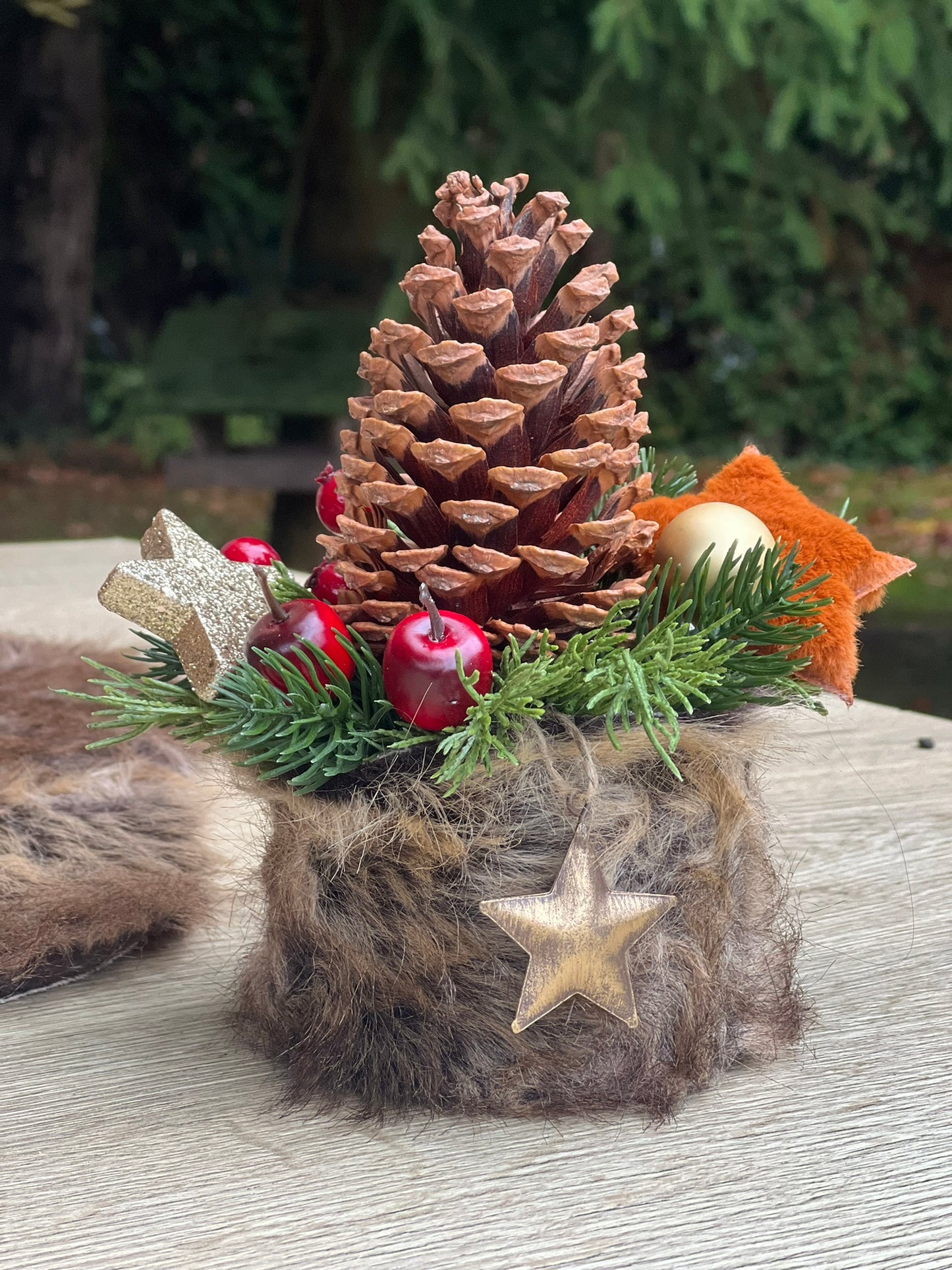 Zapfentörtchen im Fellkleid