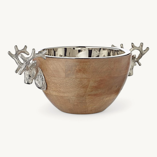 Schale mit Hirschkopf-Griffen