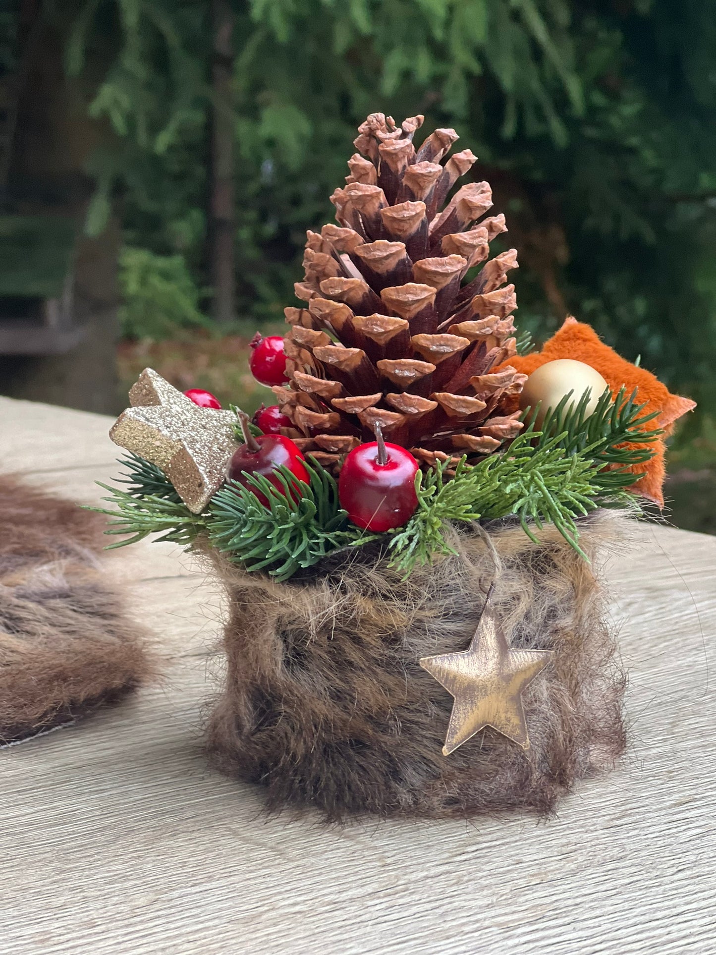 Zapfentörtchen im Fellkleid