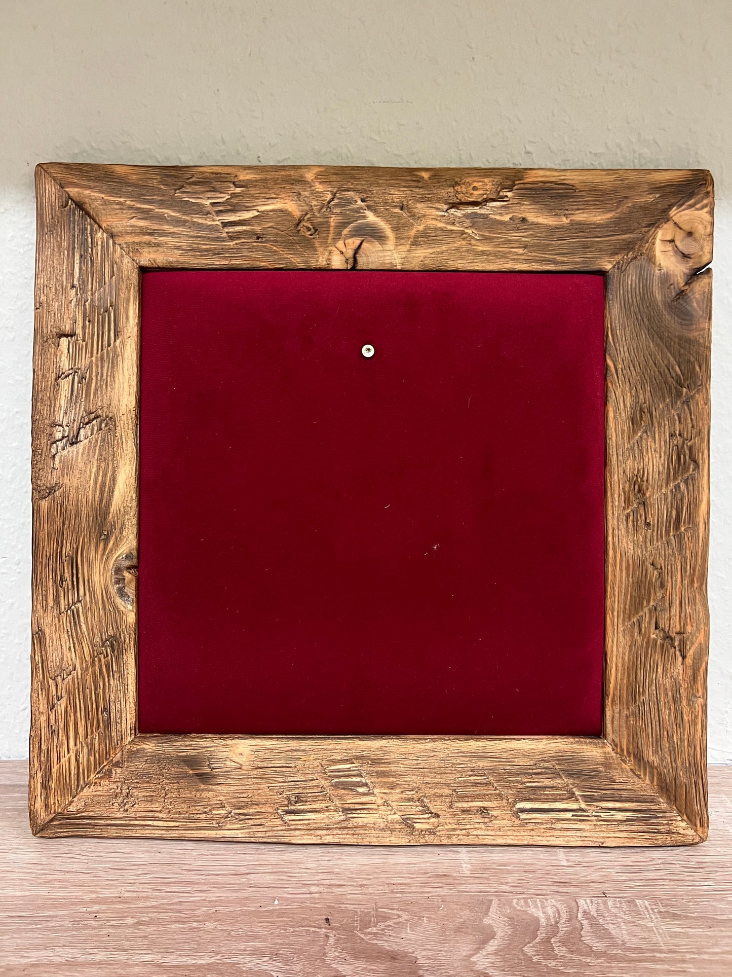 Geweihbild Samthintergrund RUBINROT Farbton 24