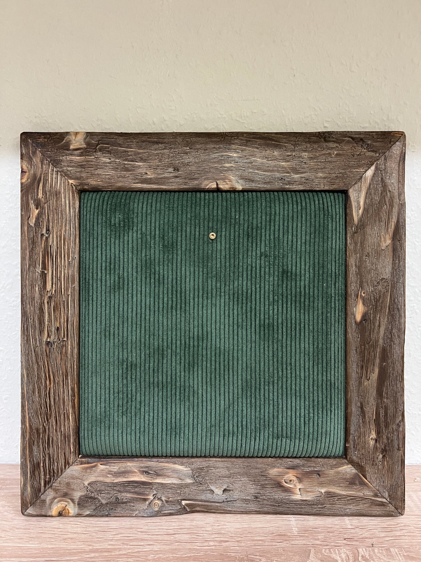 Geweihbild Cordhintergrund DUNKELGRÜN Farbton 27 C