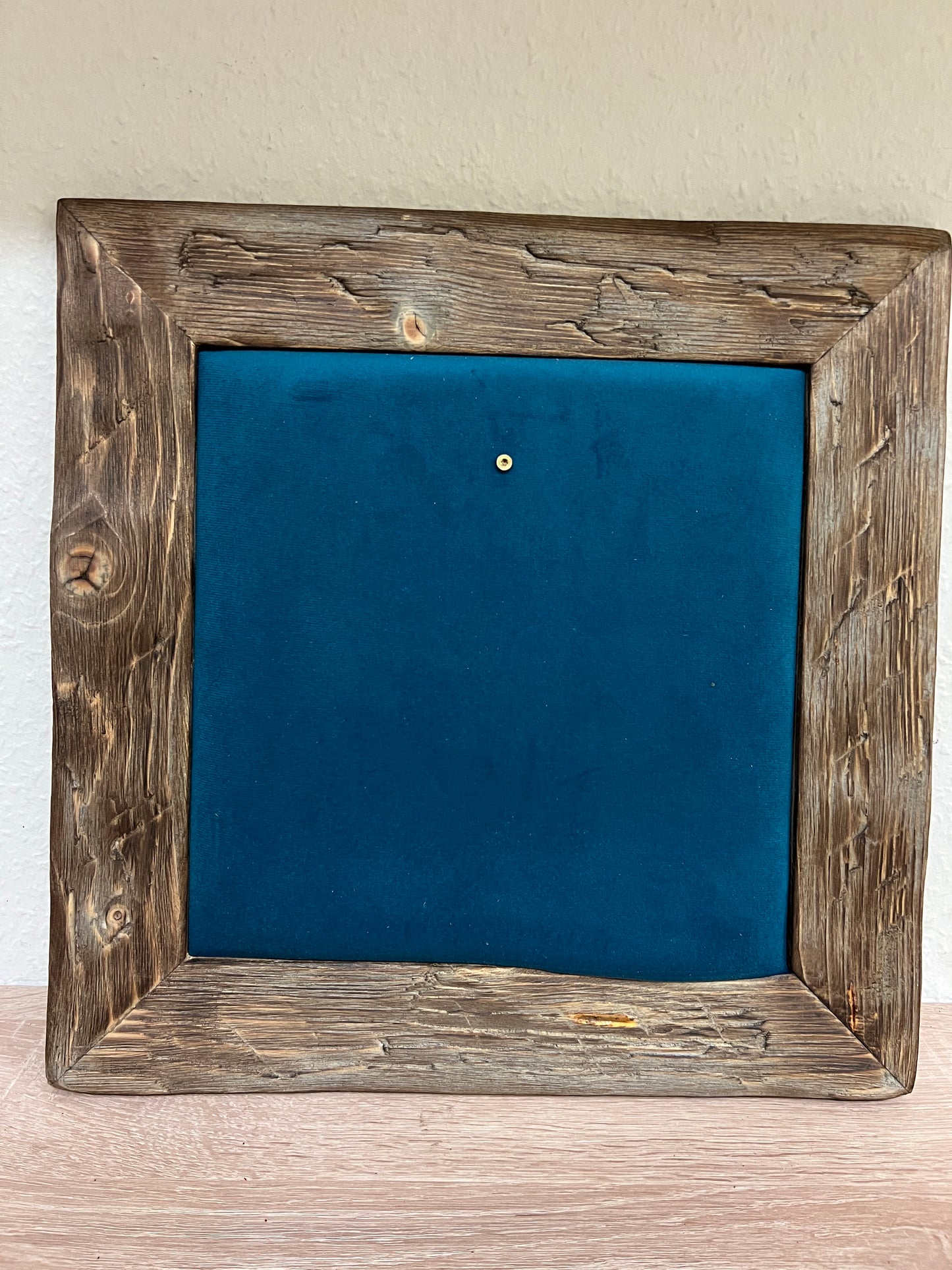 Geweihbild Samthintergrund AZURBLAU Farbton 29