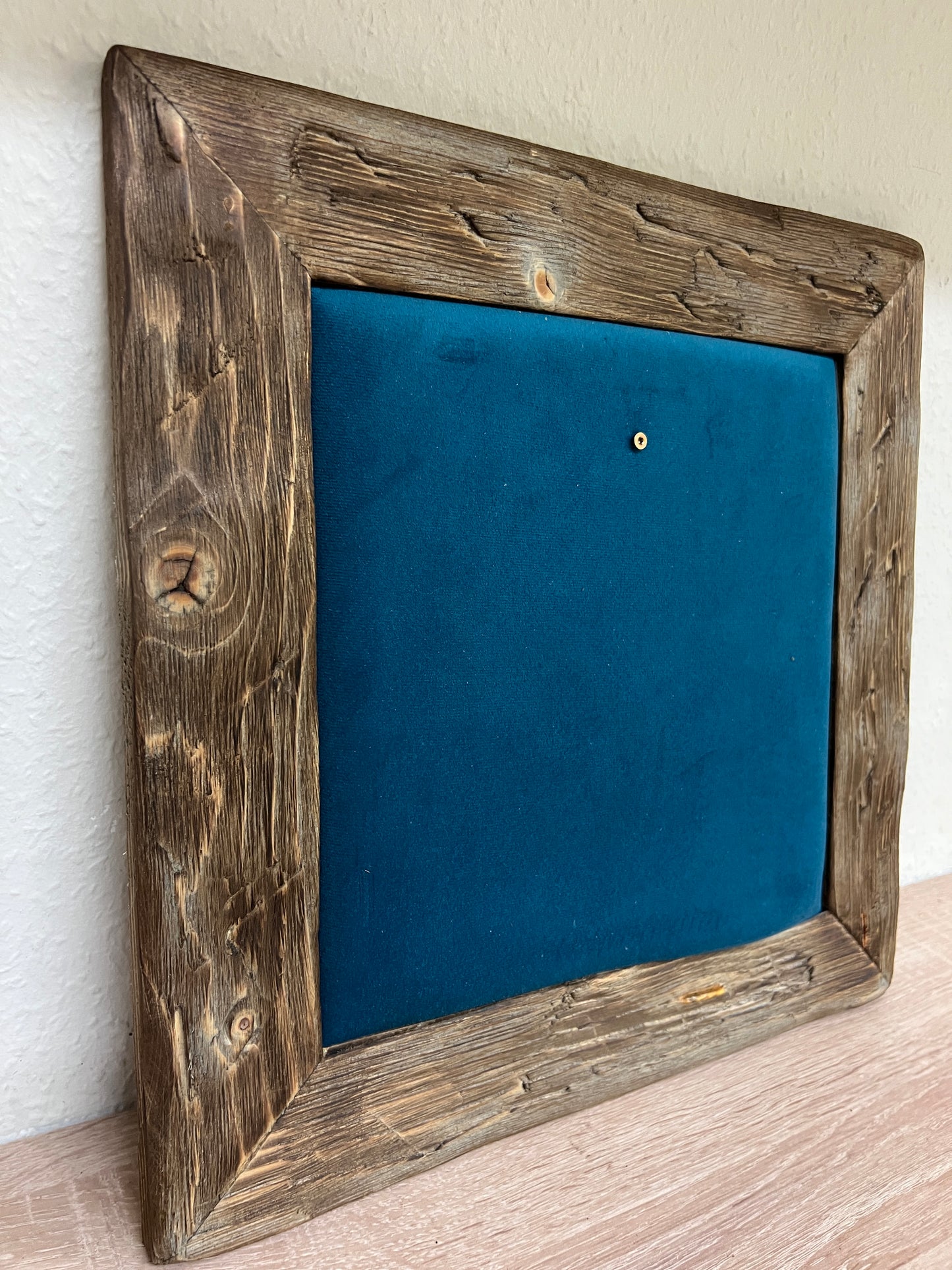 Geweihbild Samthintergrund AZURBLAU Farbton 29