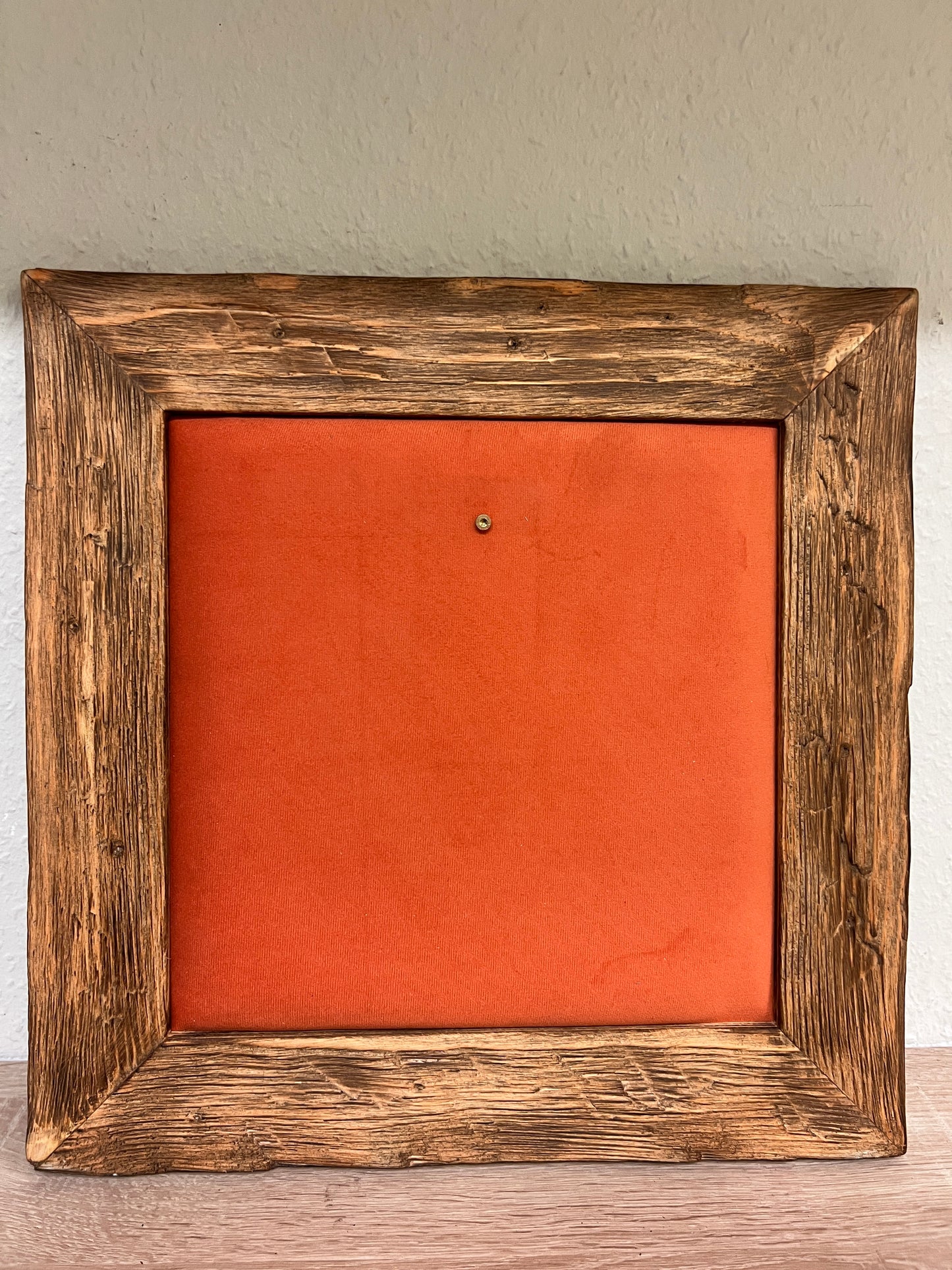 Geweihbild Samthintergrund ORANGE Farbe 17