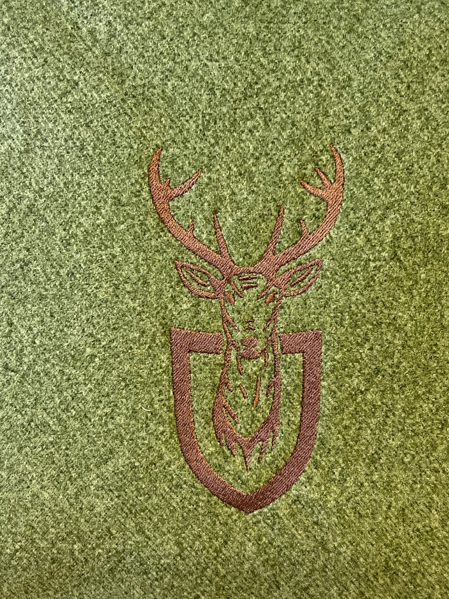 Kissen Loden mit Jagdwappen