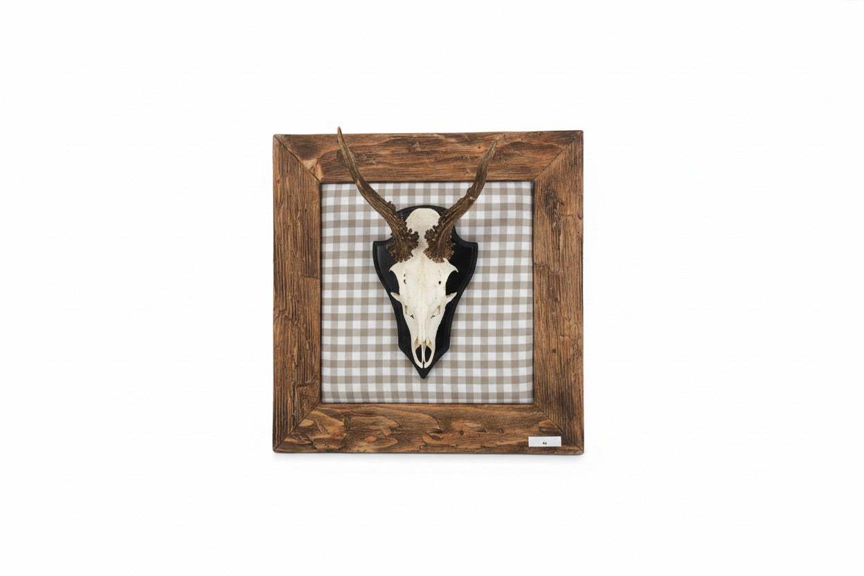 Geweihbild Alpenkaro beige-weiß  Farbton 2 A