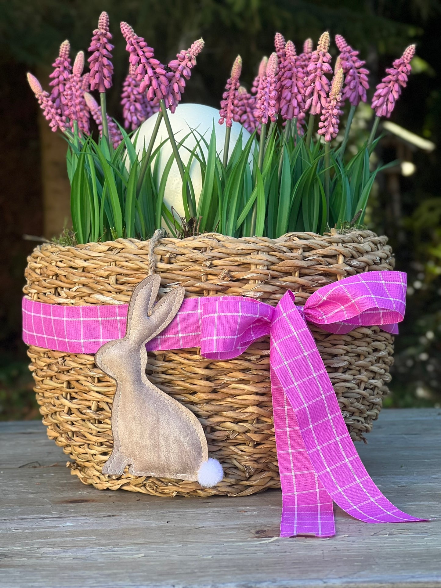 Hasenkörbchen mit Schleife
