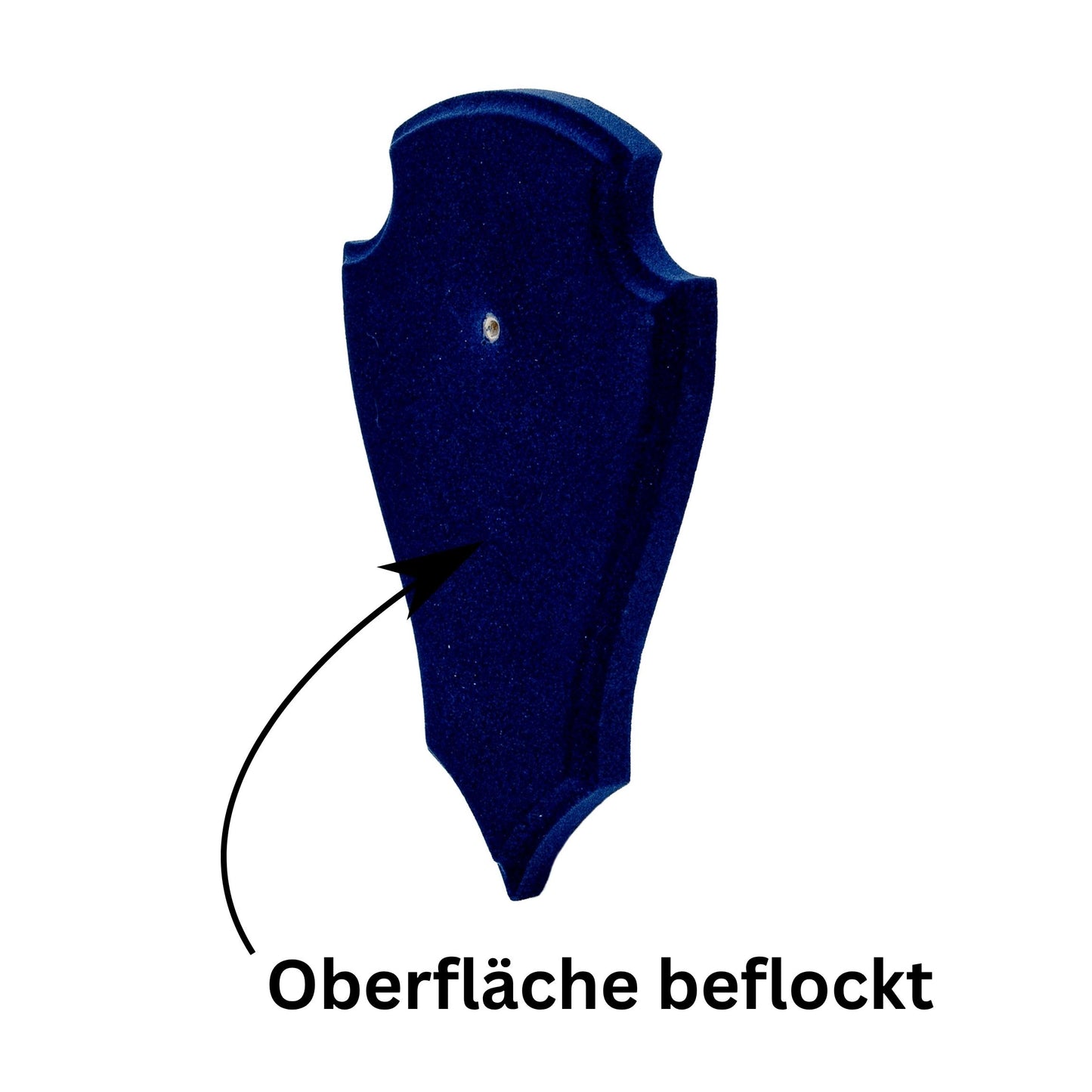 Geweihbrettchen Dunkelblau - Beflockt