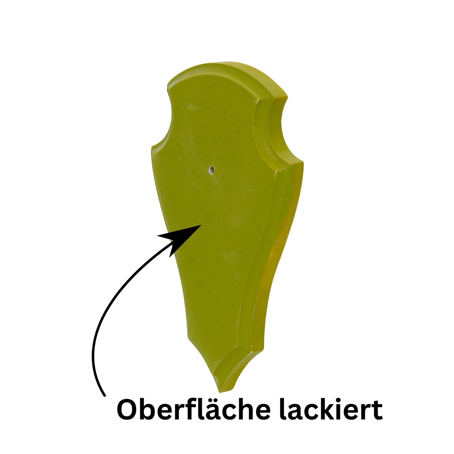 Geweihbrettchenr Moosgrün - Lackiert