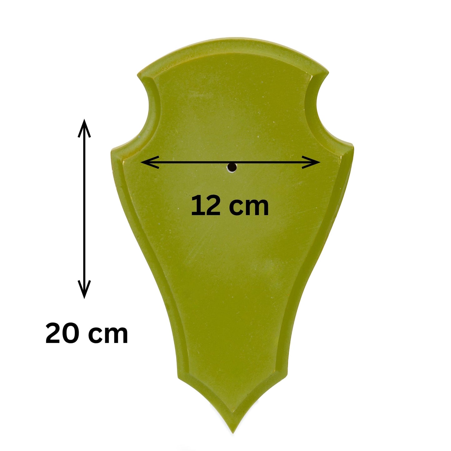 Geweihbrettchenr Moosgrün - Lackiert