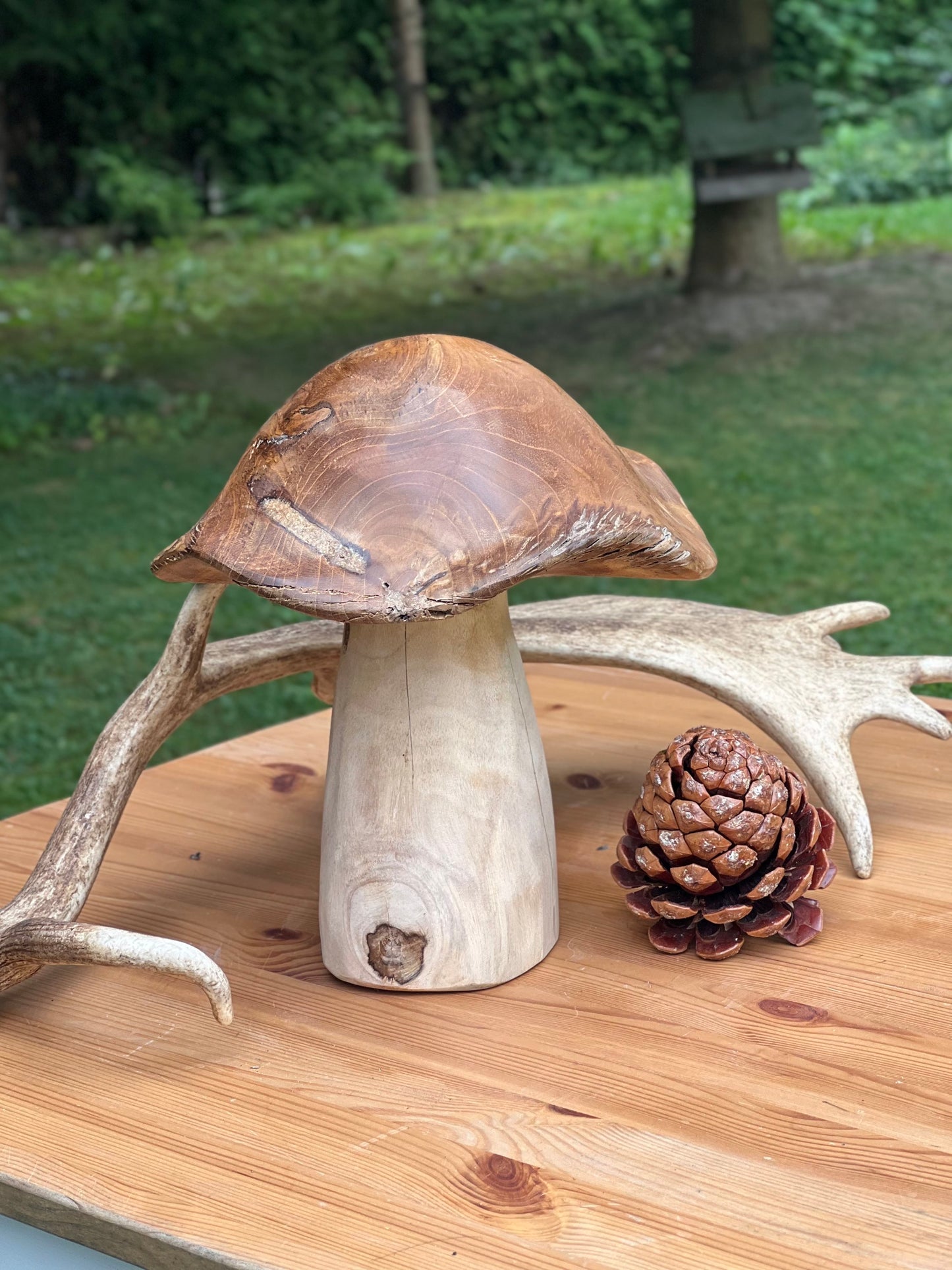 Pilz aus Massivholz