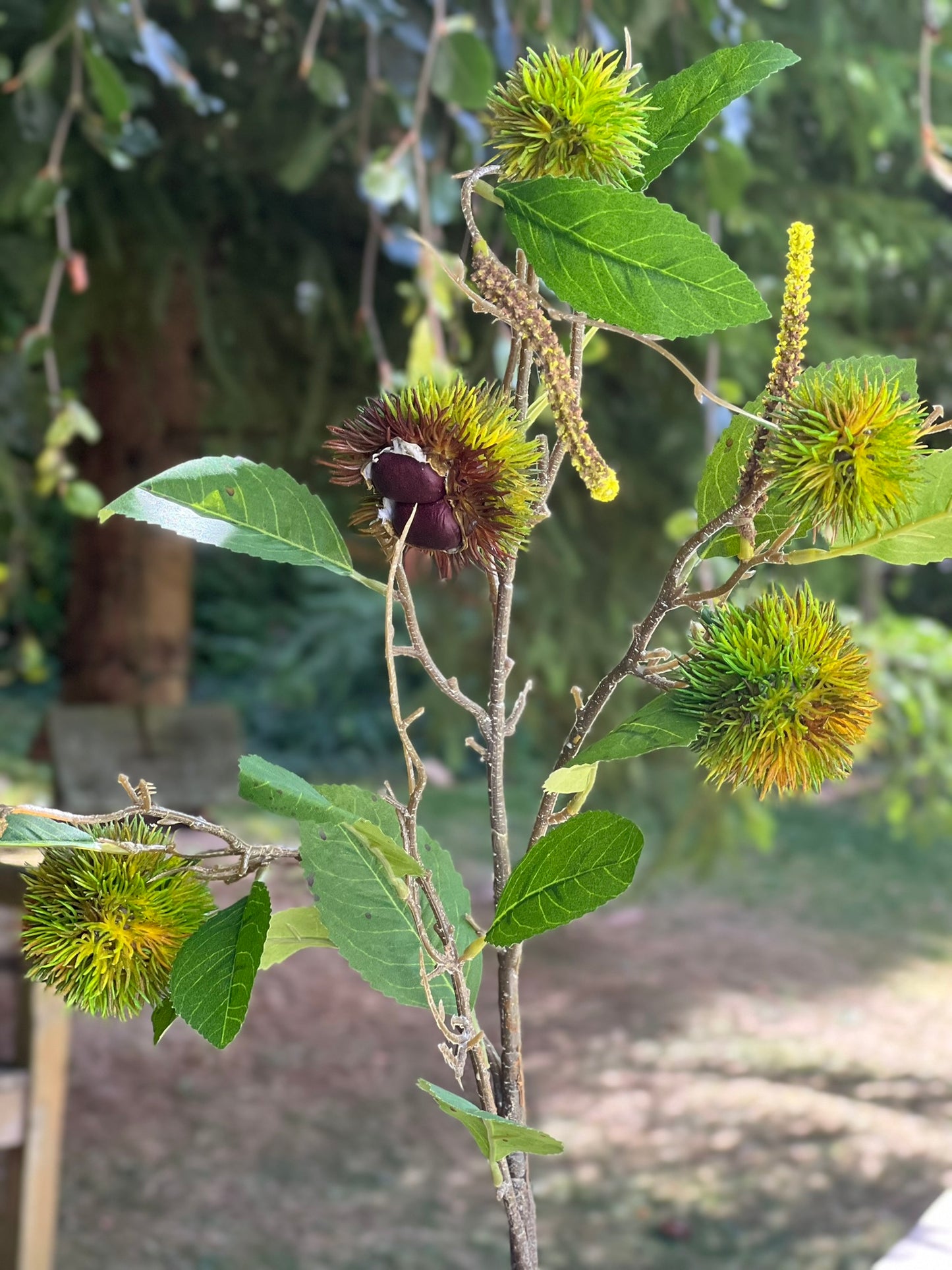 Herbstblumen & Zweige täuschend echt
