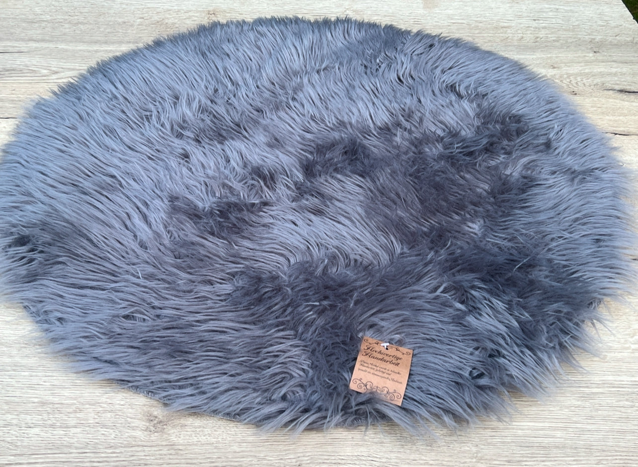 Fellteppich  Rund 75 cm