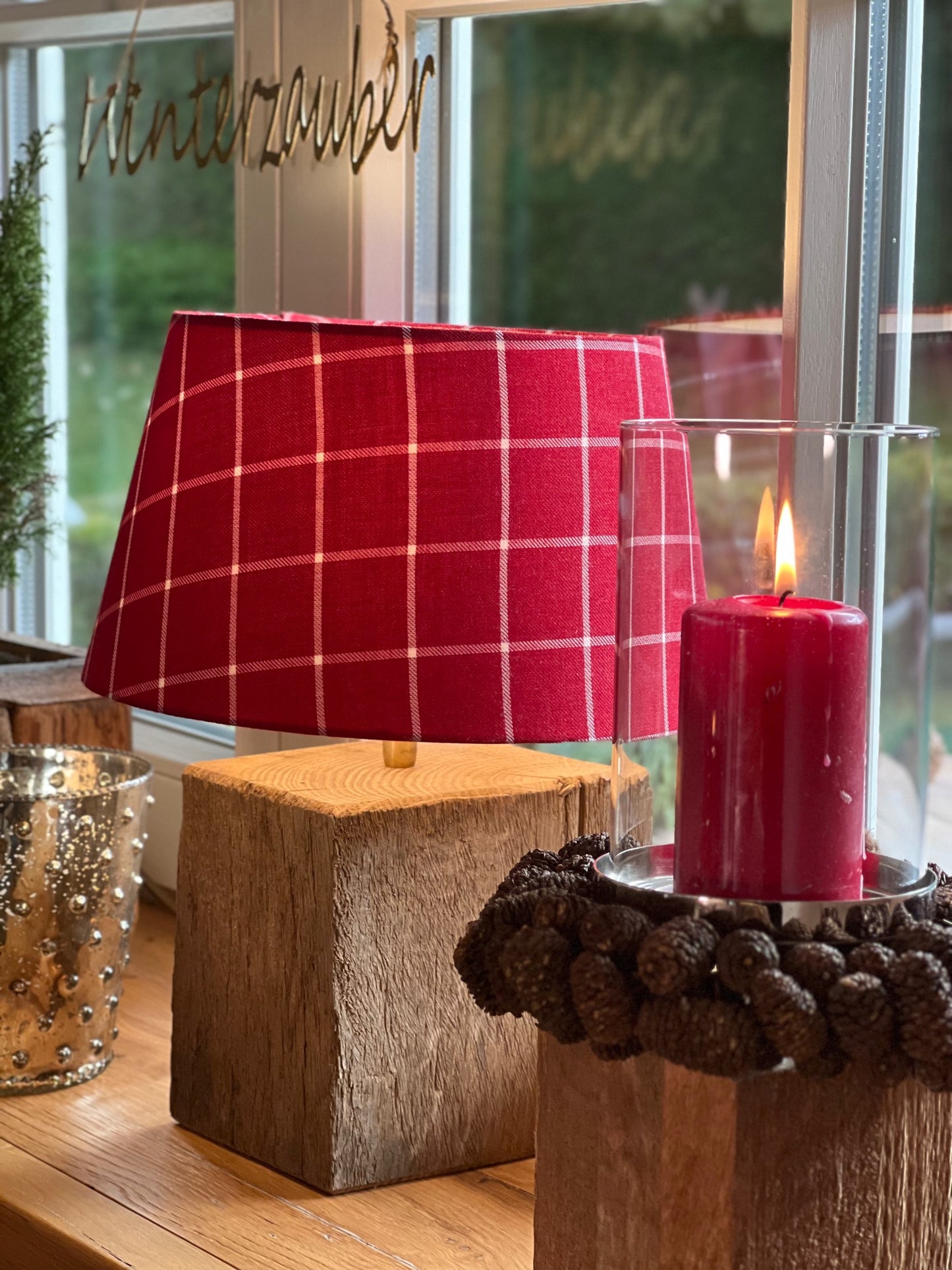 Lampe aus Altholz